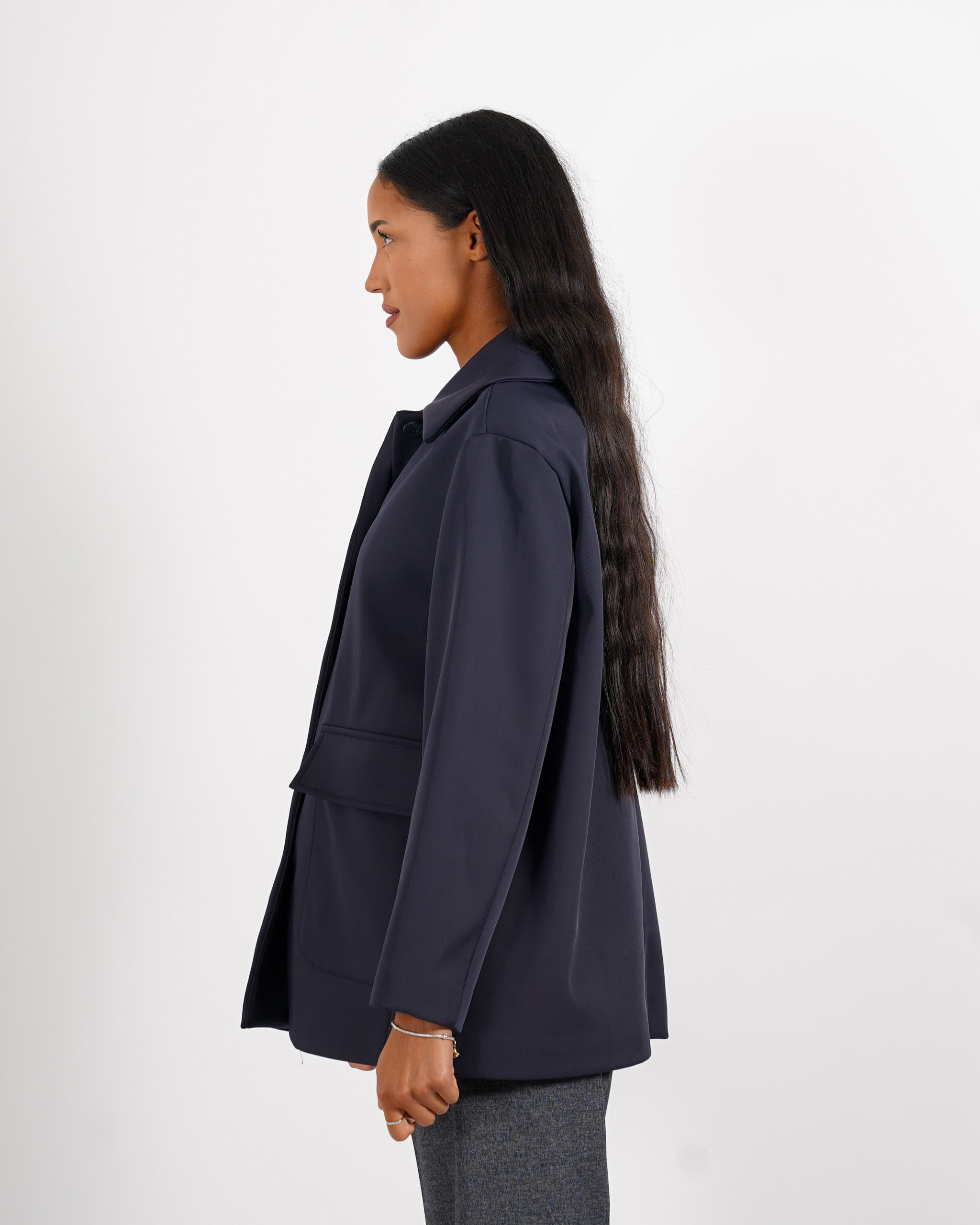 Giacca monopetto in tessuto nylon leggero - Donelle