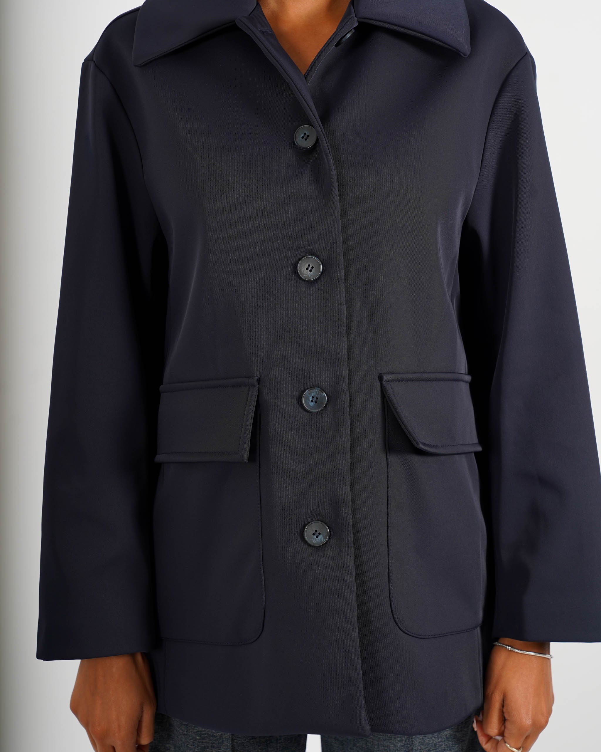 Giacca monopetto in tessuto nylon leggero - Donelle