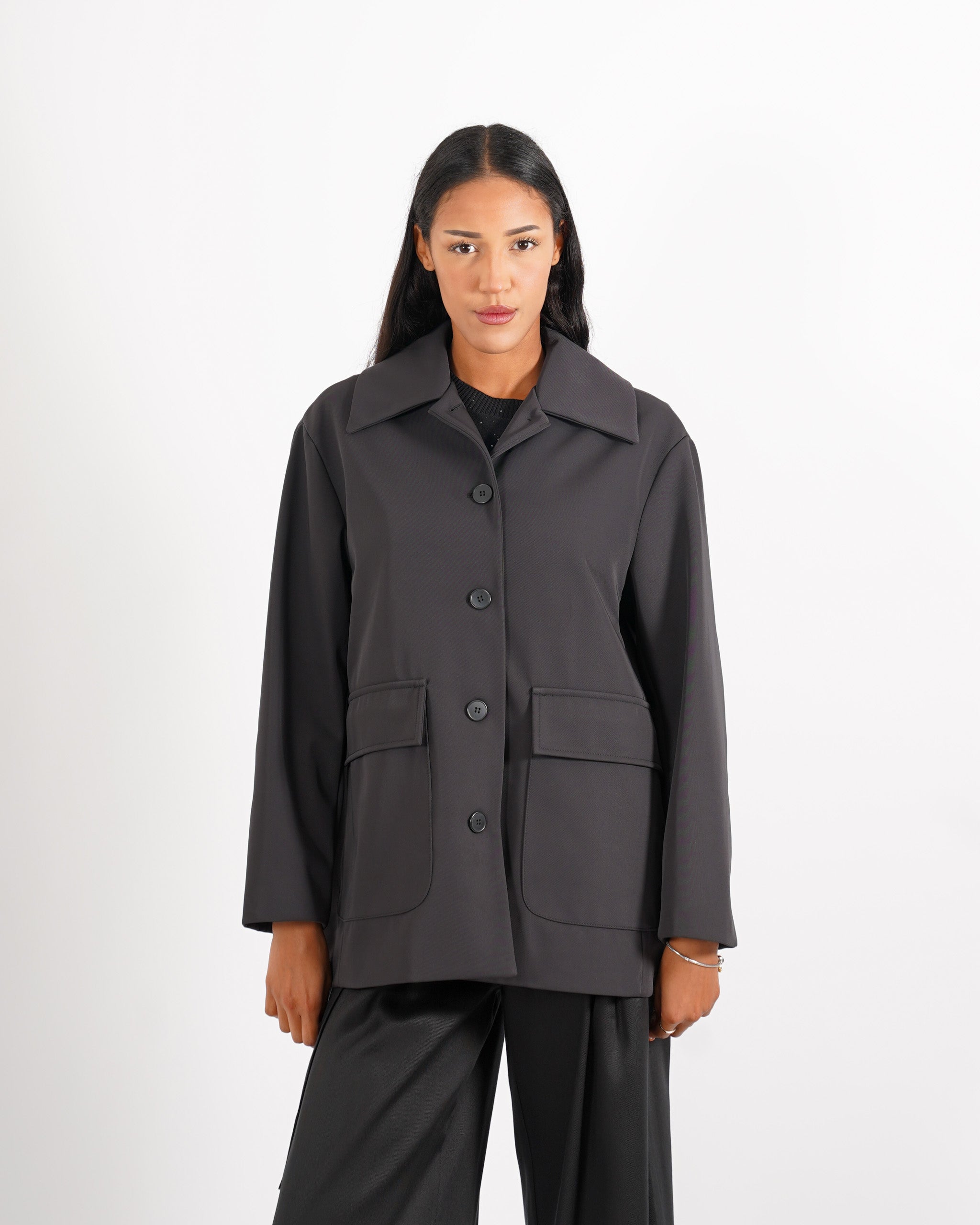 Giacca monopetto in tessuto nylon leggero - Donelle