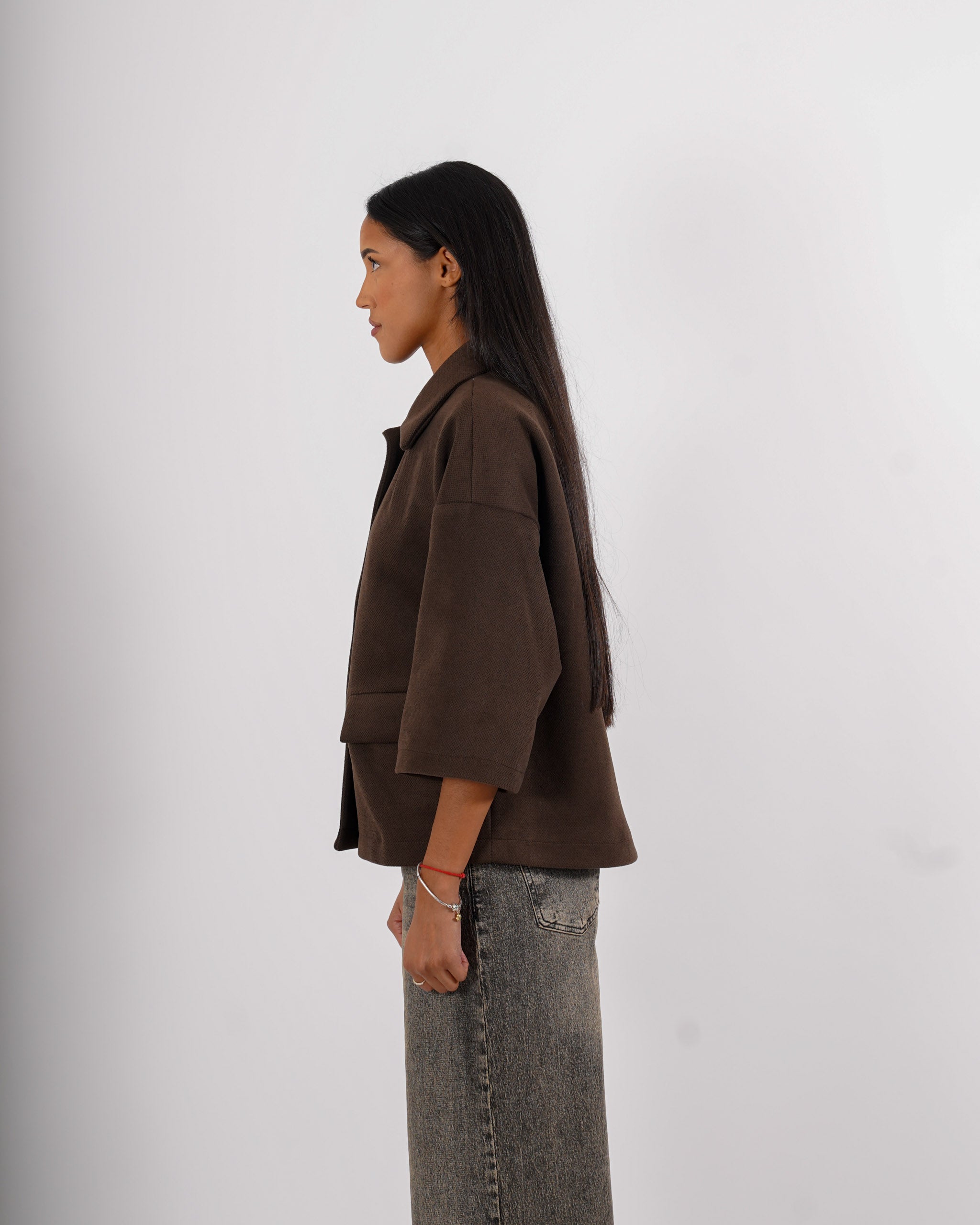 Caban con bottoni in mano lana - Caldaia