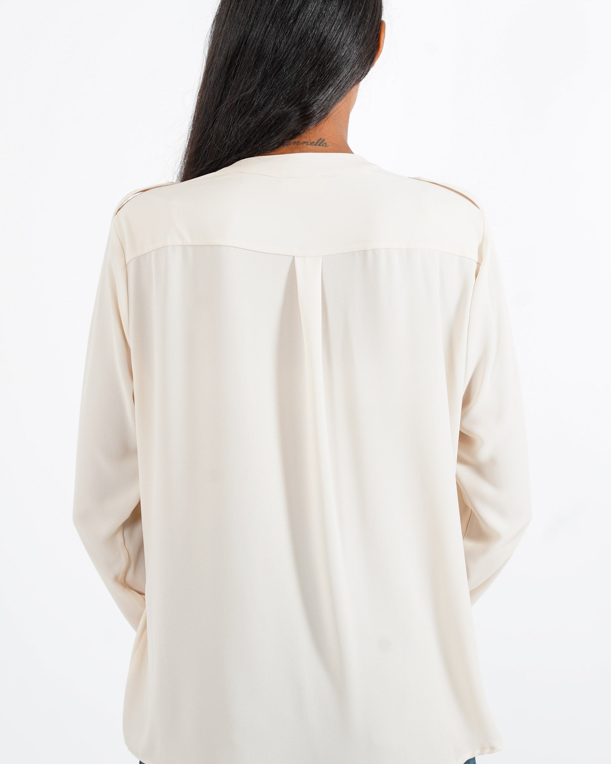Blusa con tache frontali - Galatea