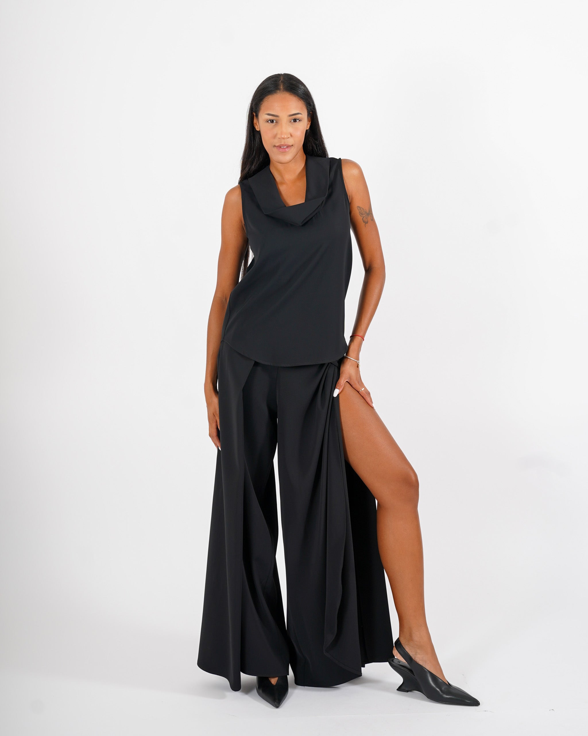Pantaloni con bustino a gamba larga - Giuditta