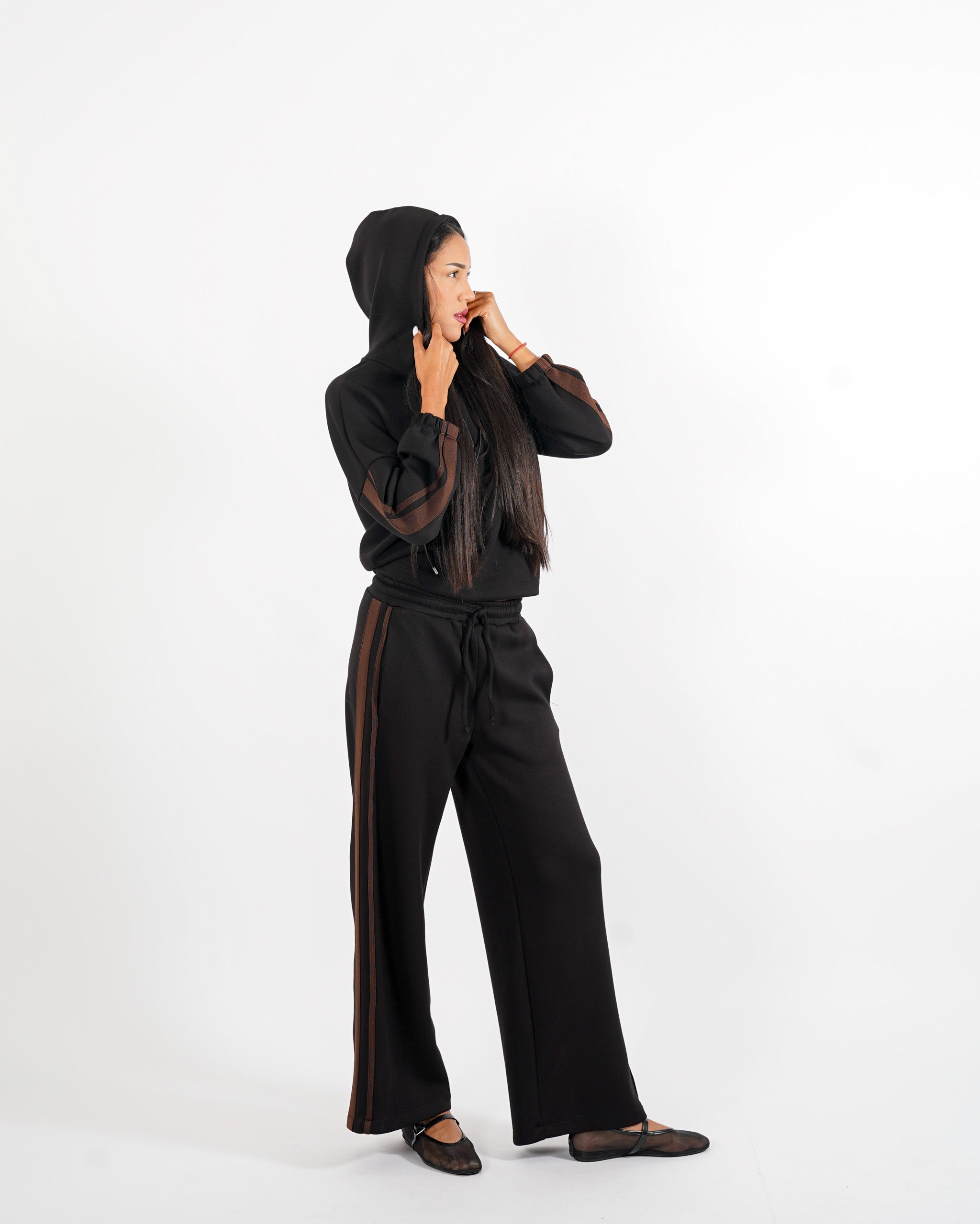 Pantaloni felpa con elastico e coulisse - Lucia