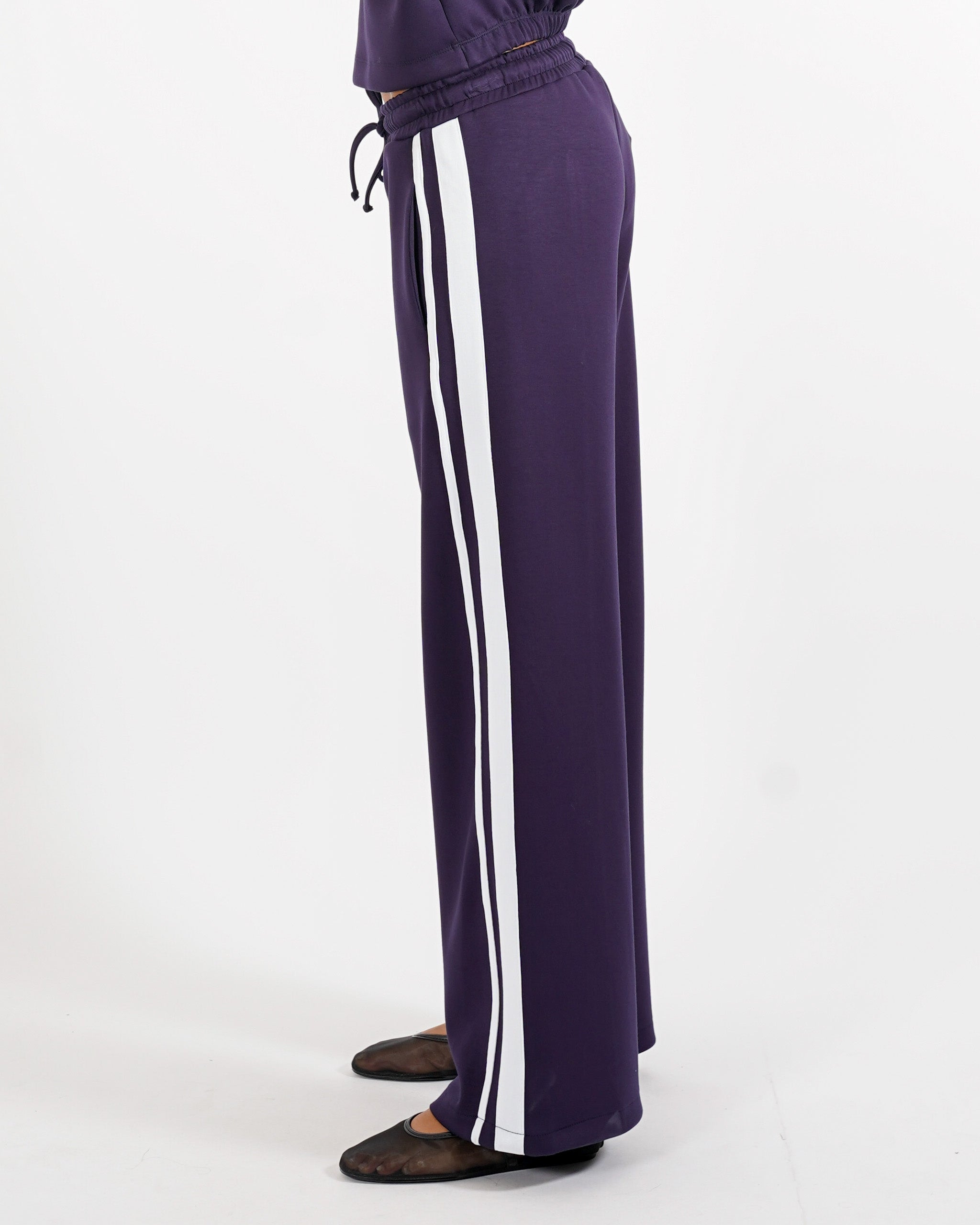 Pantaloni felpa con elastico e coulisse - Lucia