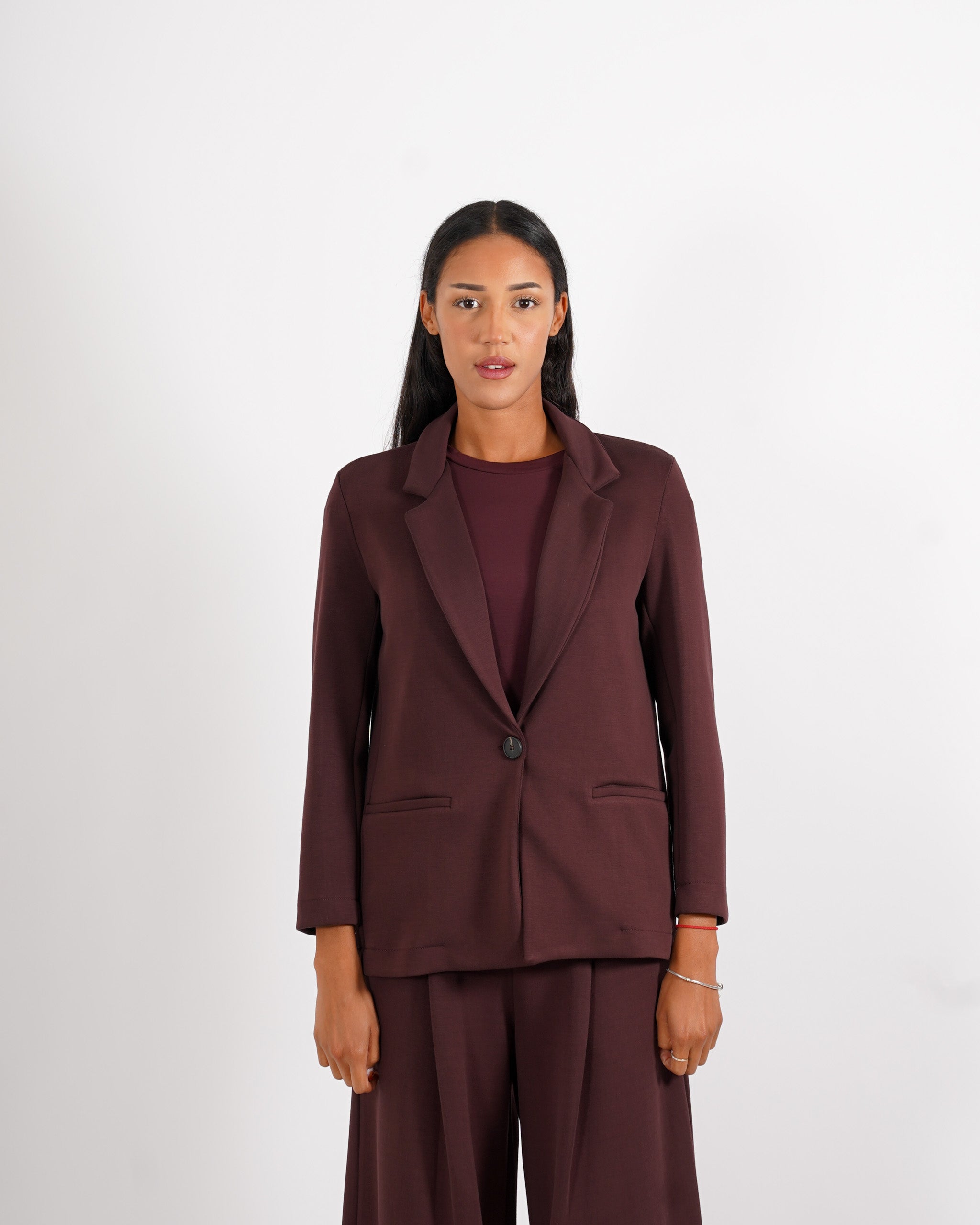 Blazer monopetto in tessuto felpa - Blinken