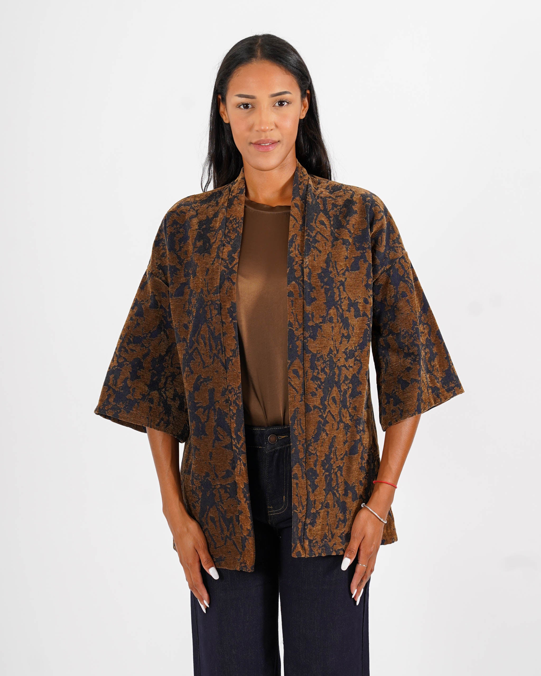 Kimono in tessuto jacquard - Lidia