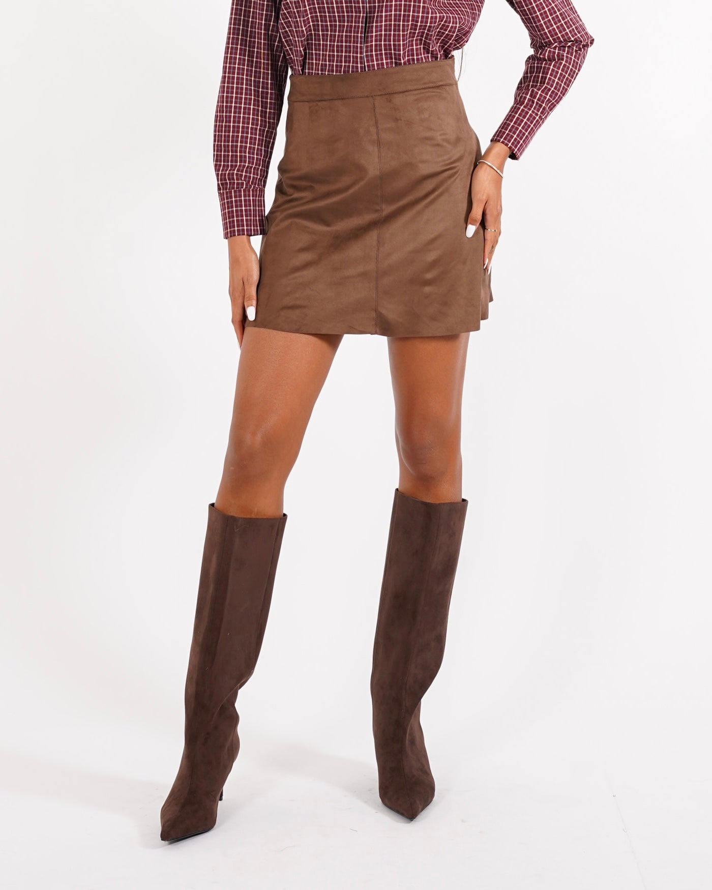 Minigonna in eco camoscio - Mabel