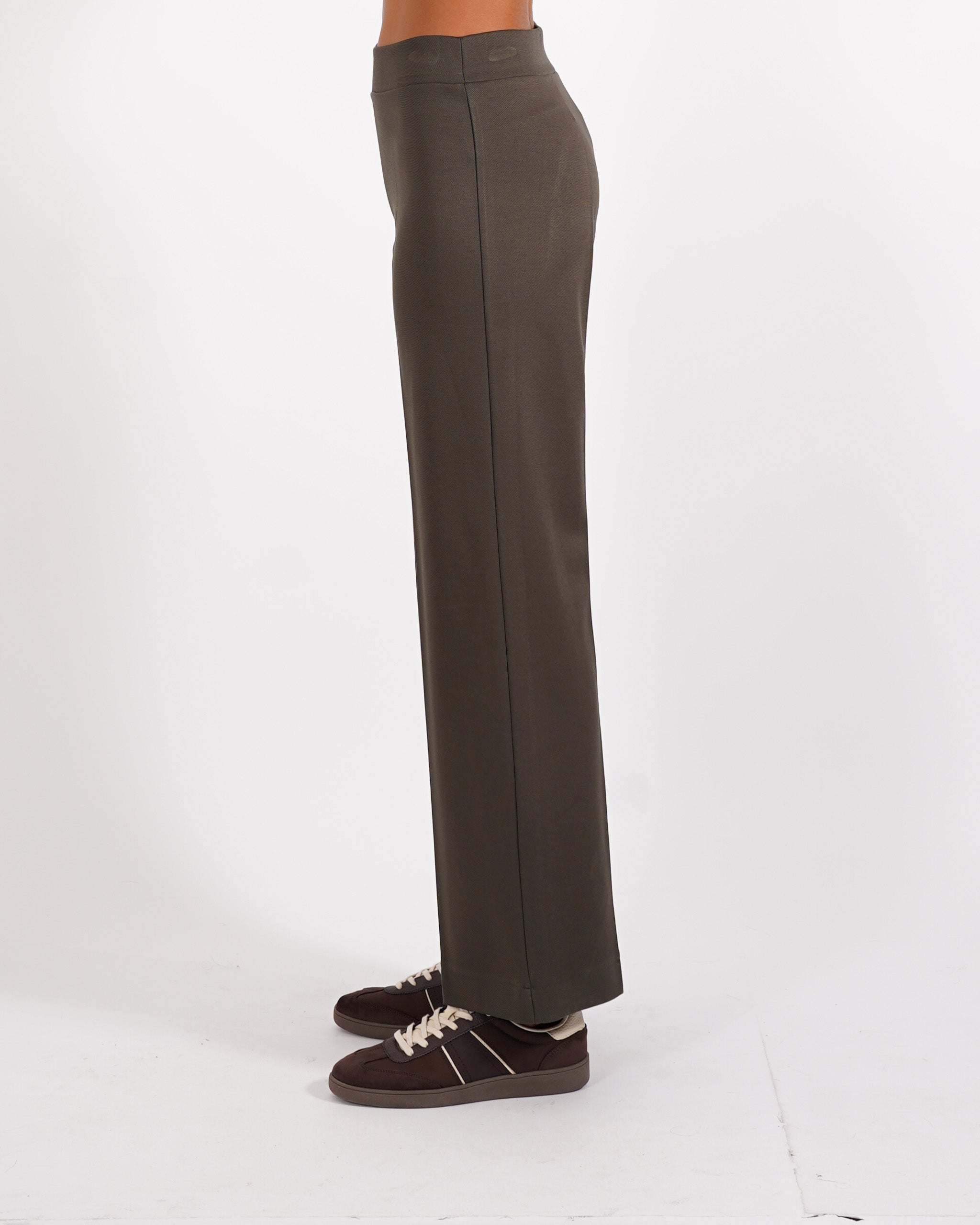Pantaloni cropped in tessuto diagonale - Durango