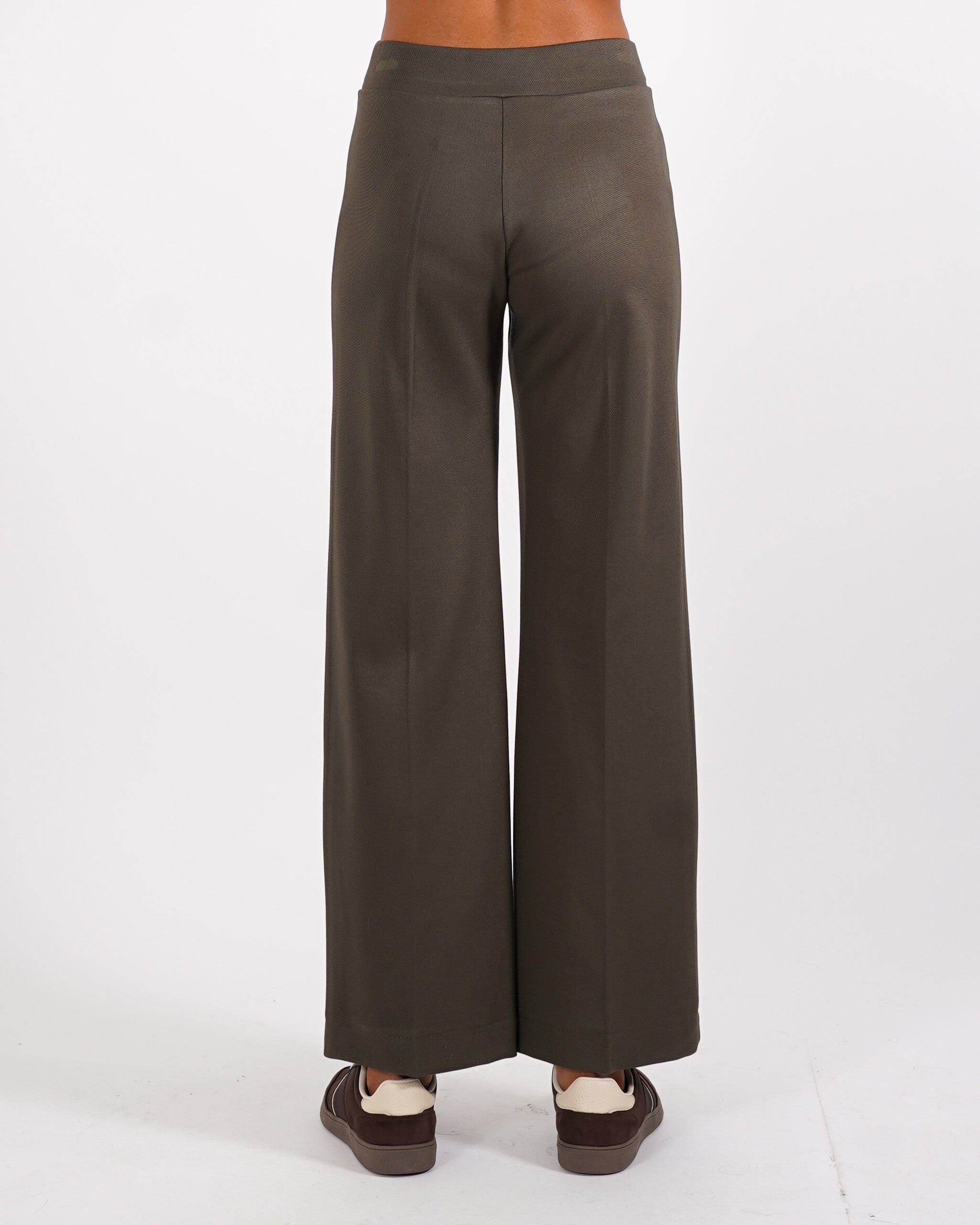 Pantaloni cropped in tessuto diagonale - Durango