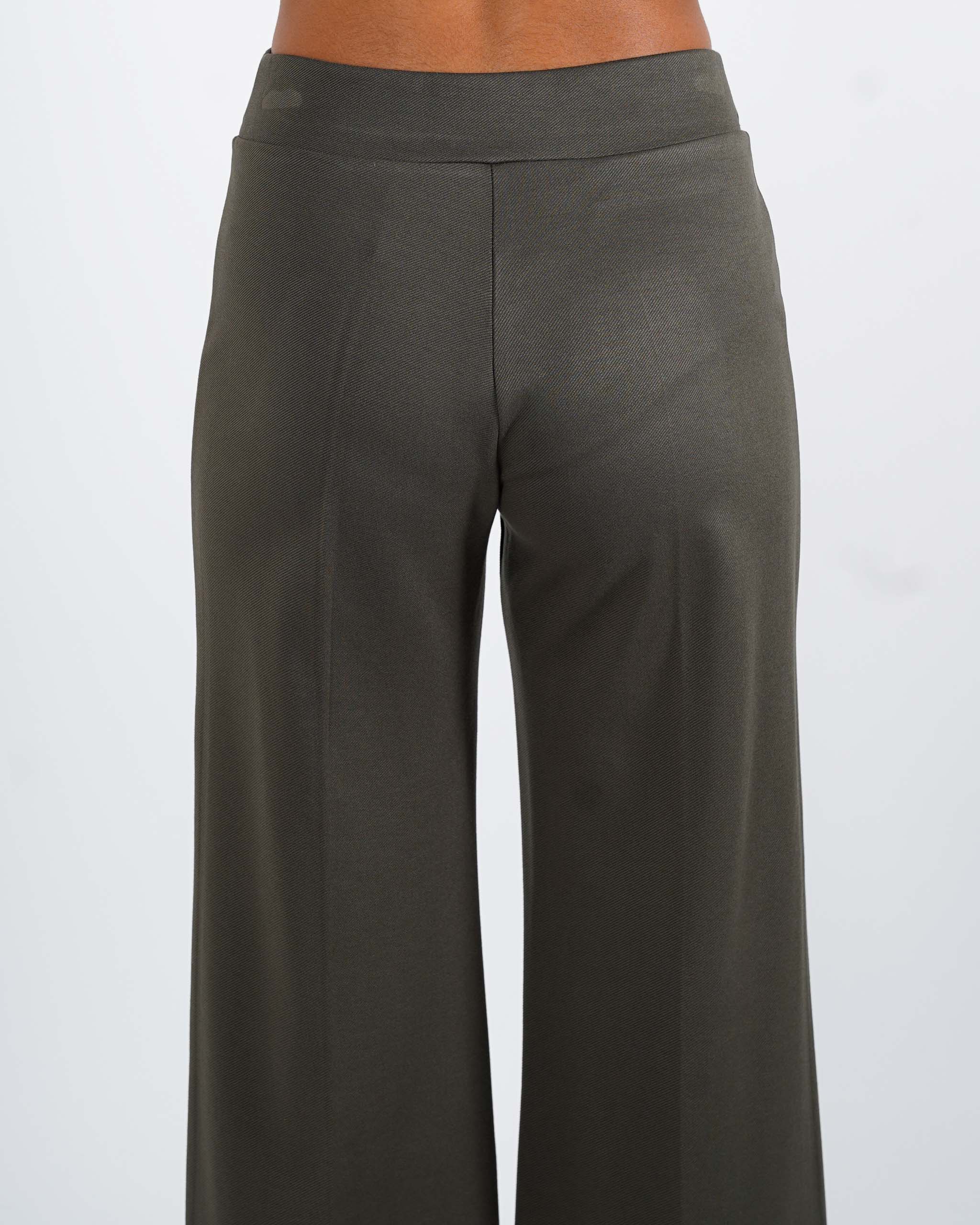 Pantaloni cropped in tessuto diagonale - Durango