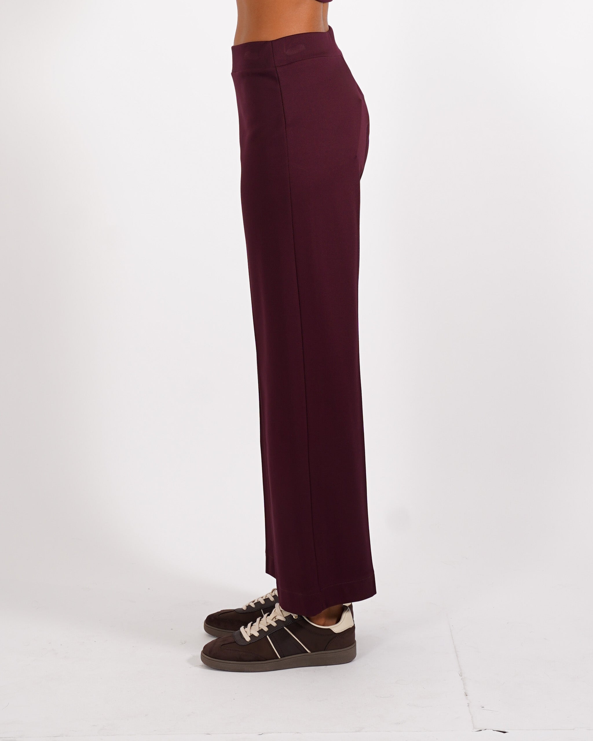 Pantaloni cropped in tessuto diagonale - Durango