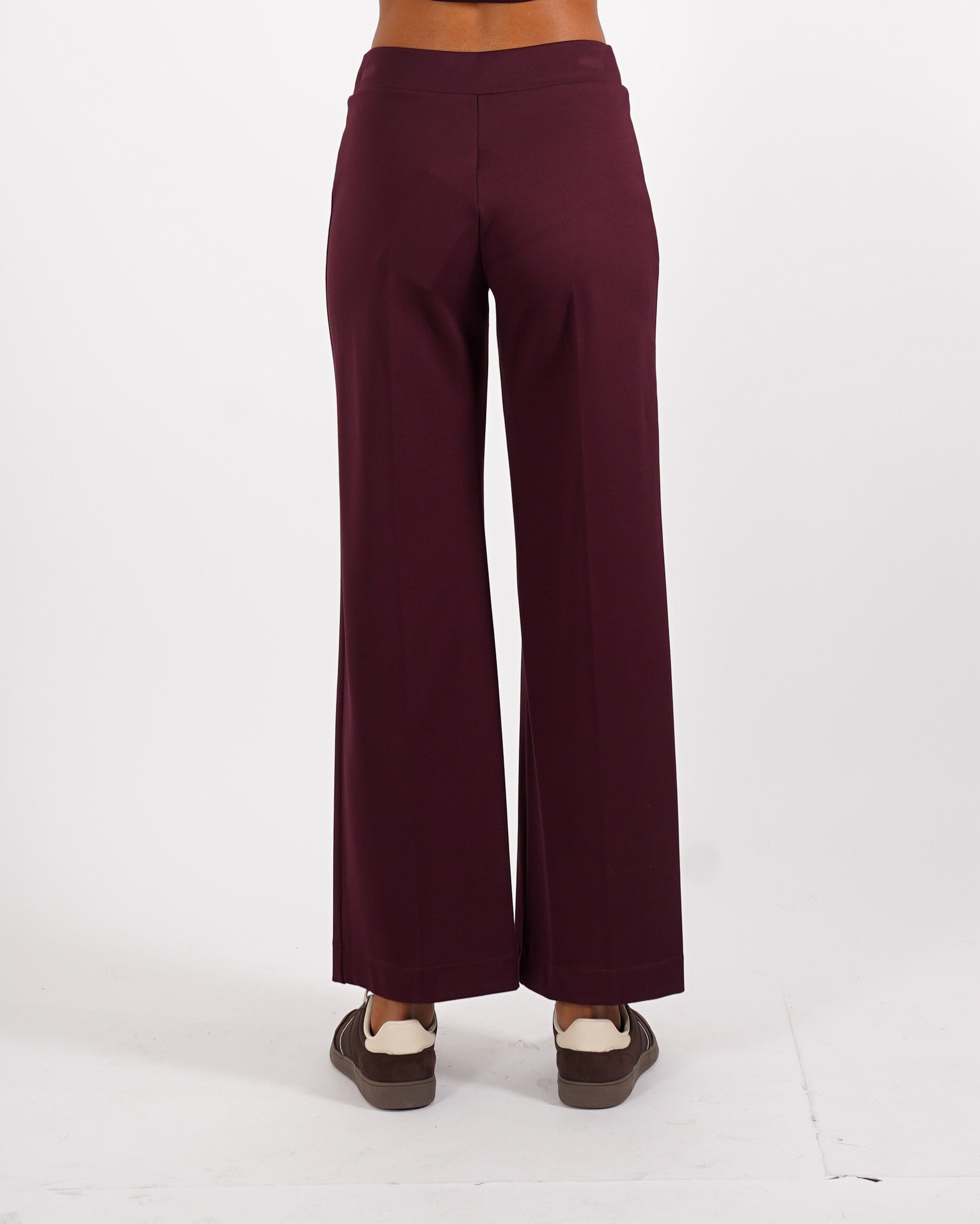 Pantaloni cropped in tessuto diagonale - Durango