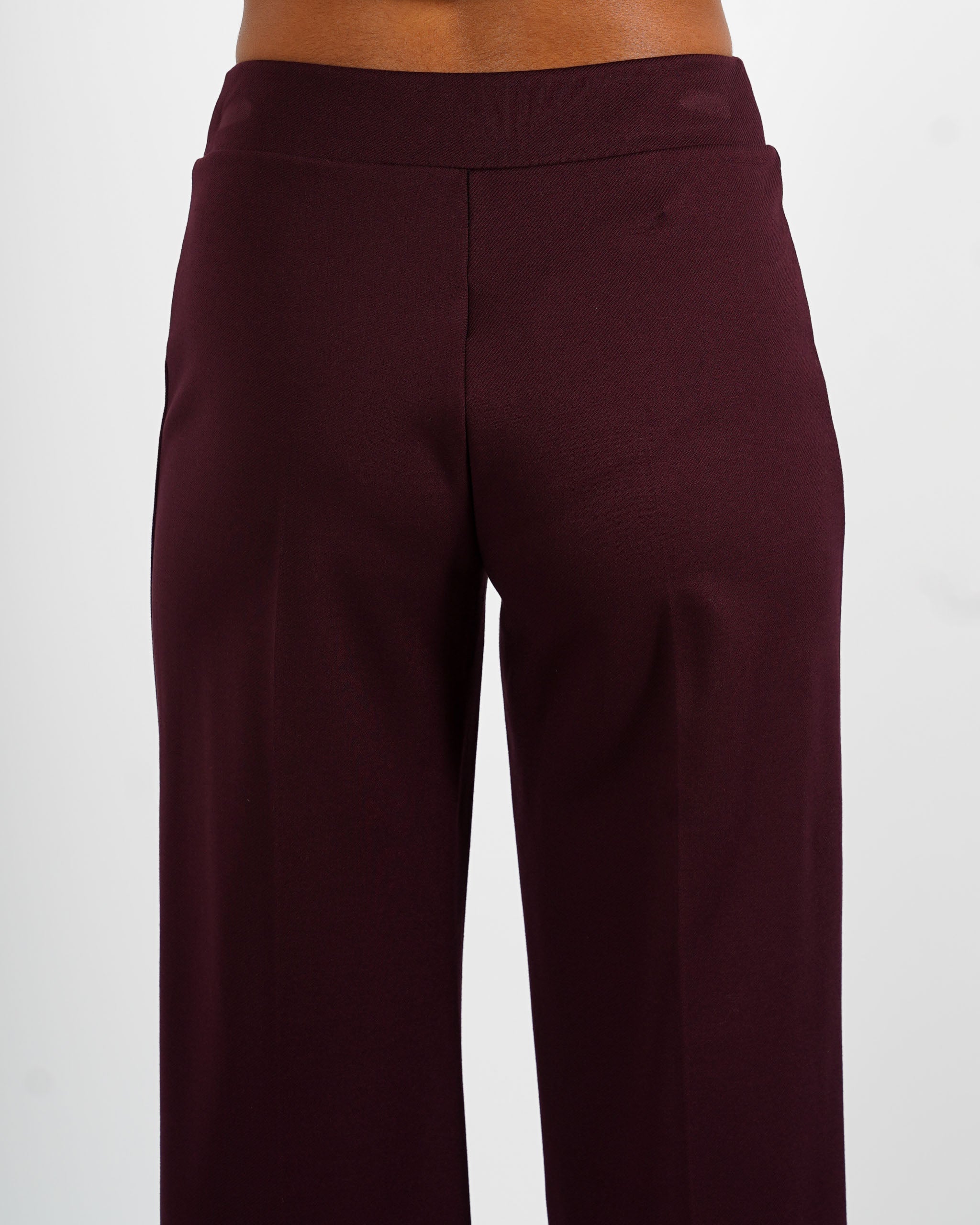 Pantaloni cropped in tessuto diagonale - Durango