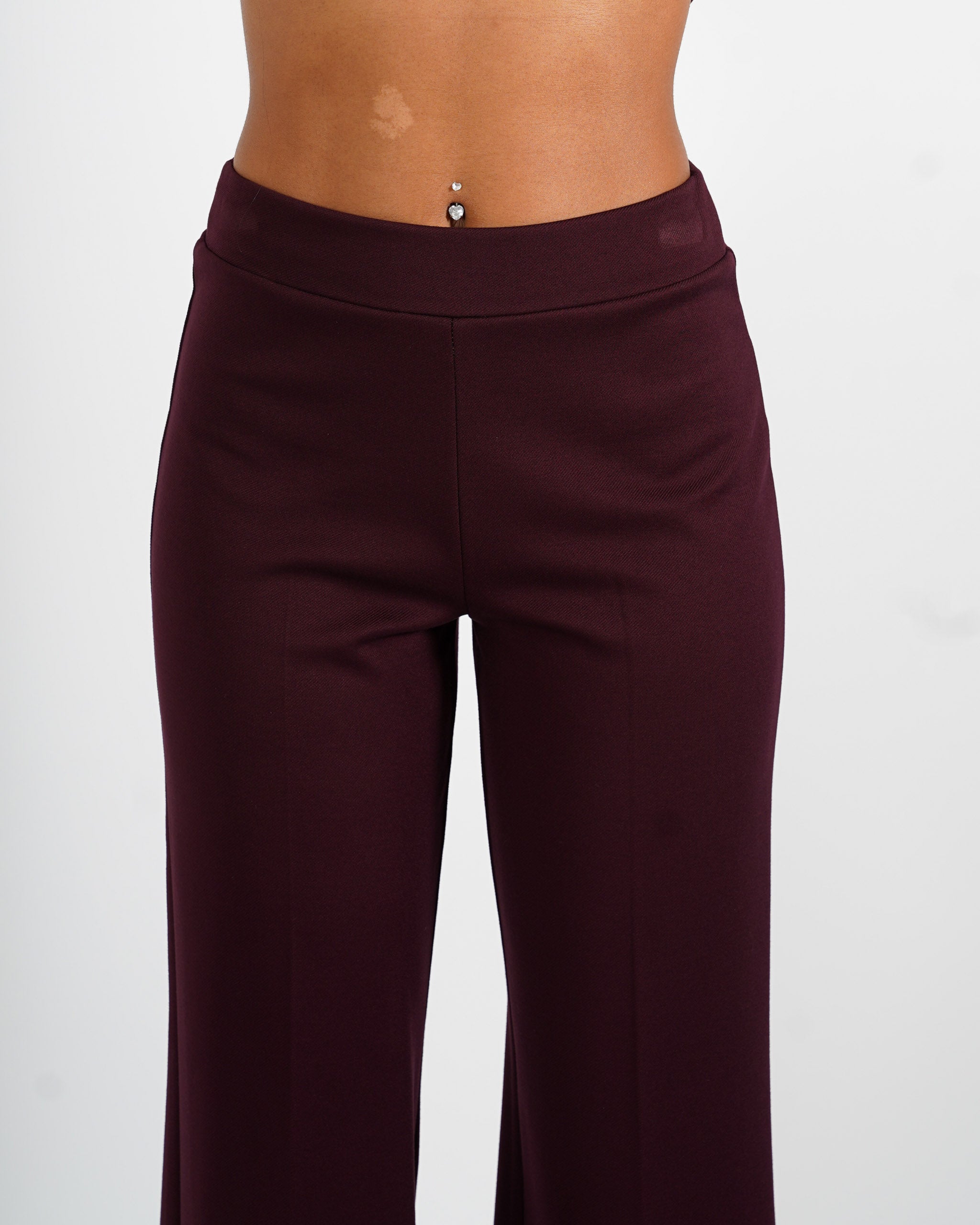 Pantaloni cropped in tessuto diagonale - Durango
