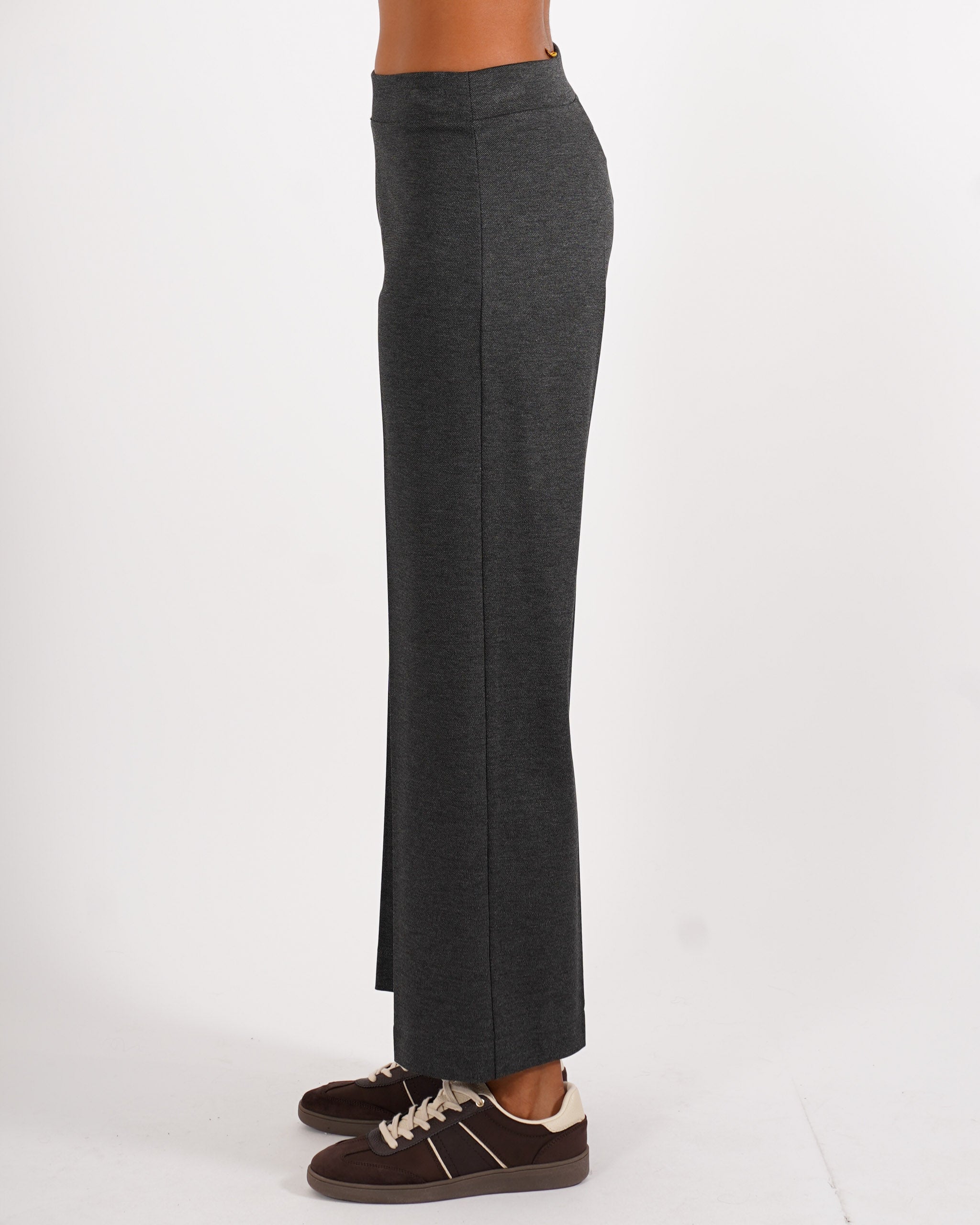 Pantaloni cropped in tessuto diagonale - Durango