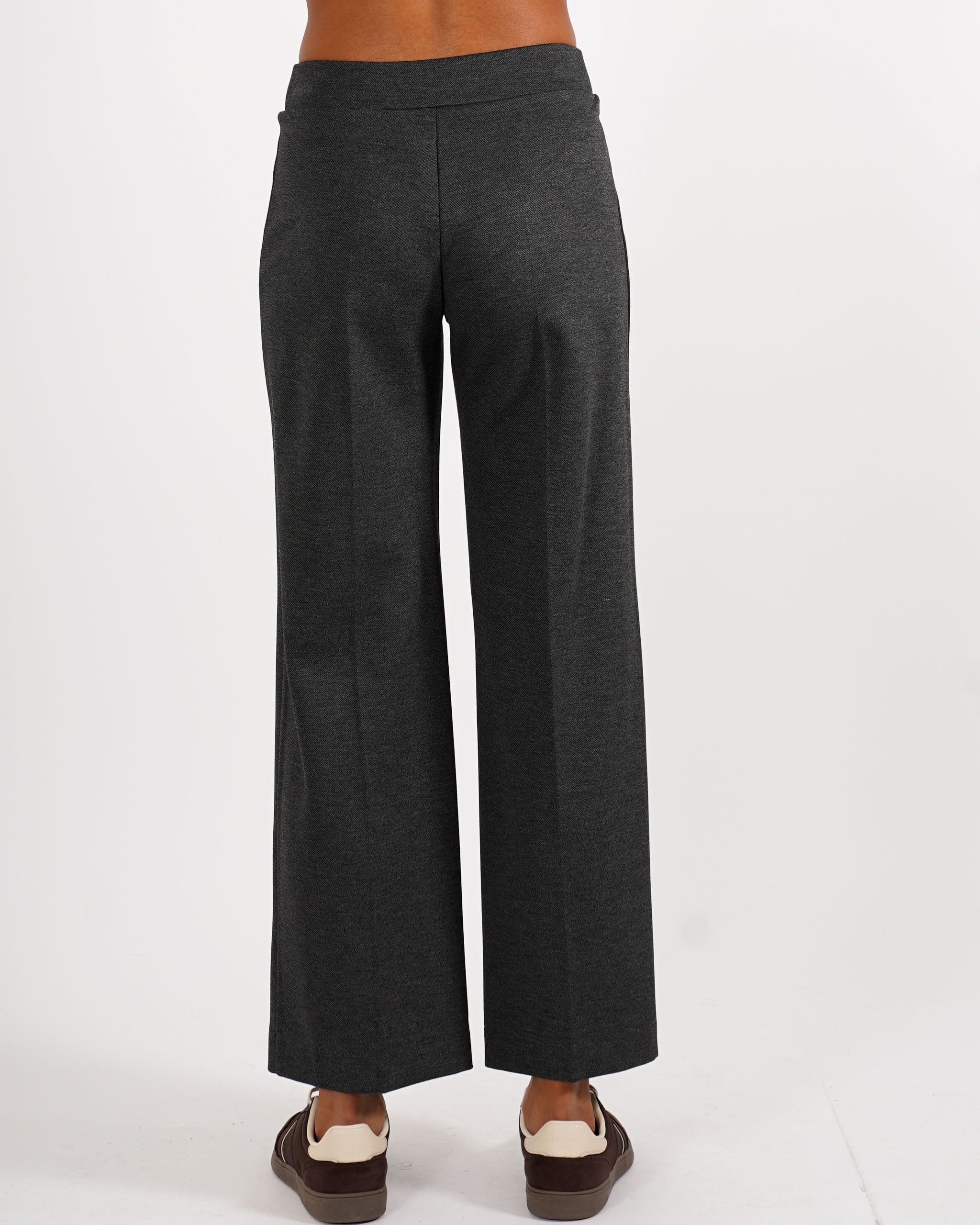 Pantaloni cropped in tessuto diagonale - Durango