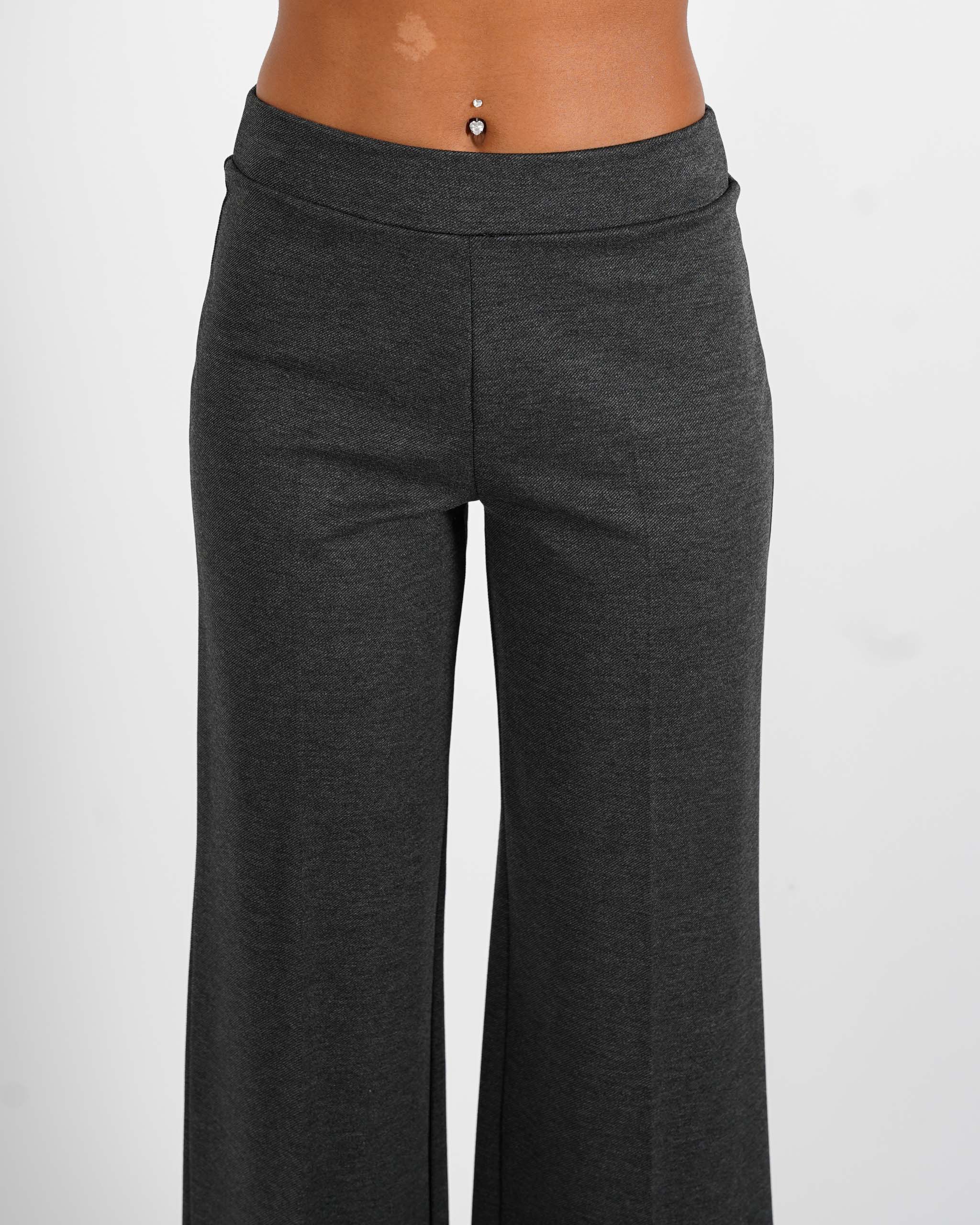 Pantaloni cropped in tessuto diagonale - Durango