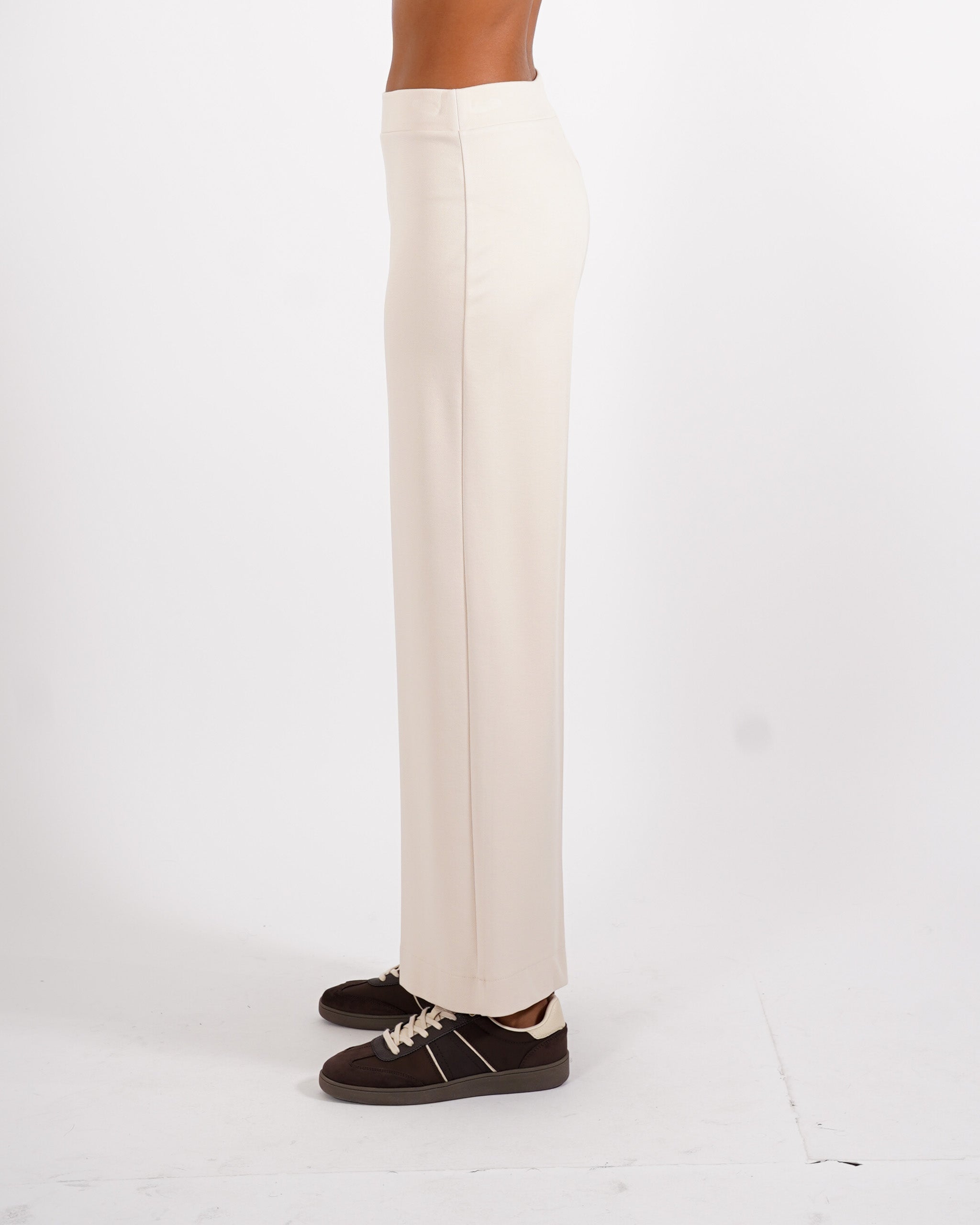 Pantaloni cropped in tessuto diagonale - Durango