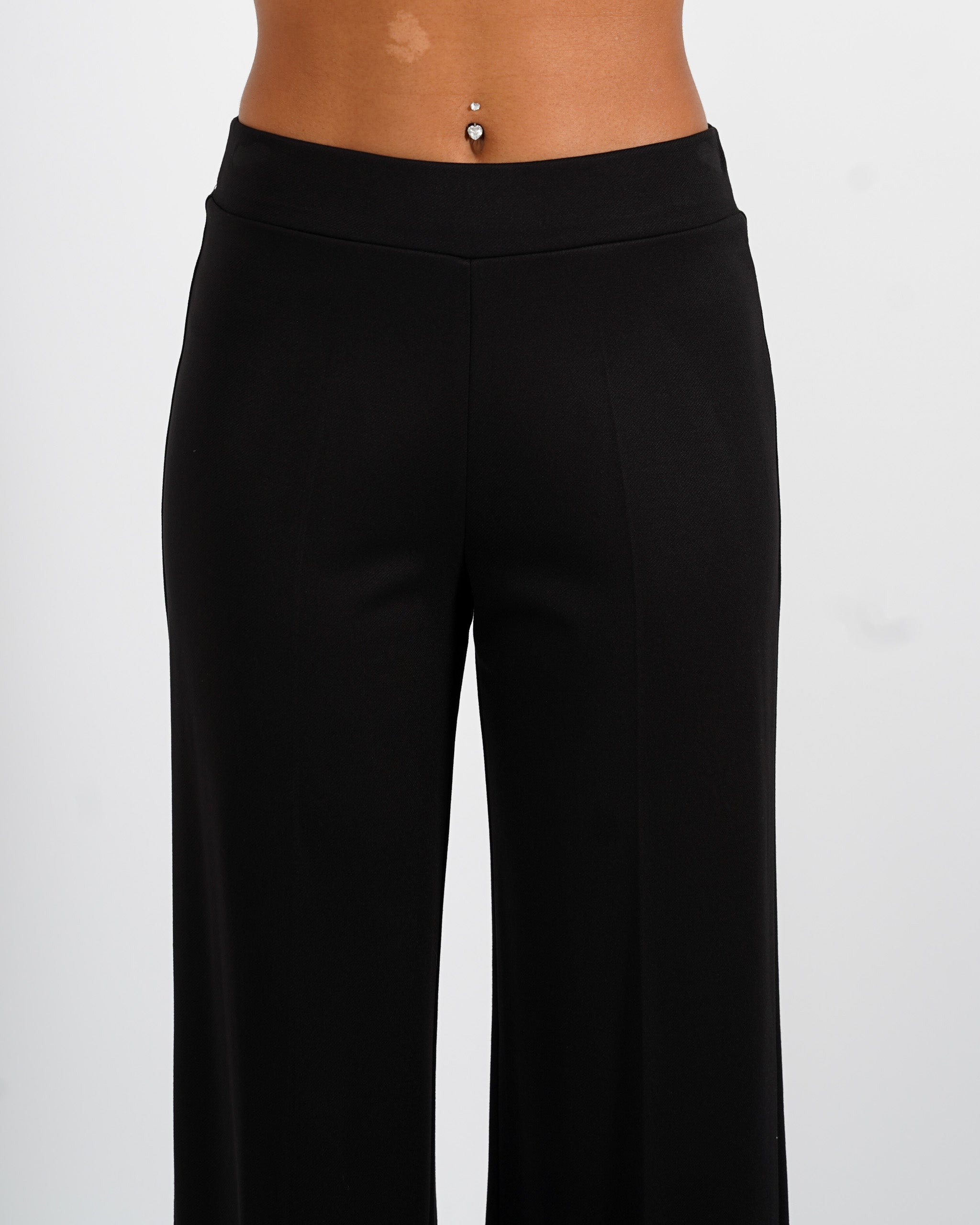 Pantaloni cropped in tessuto diagonale - Durango