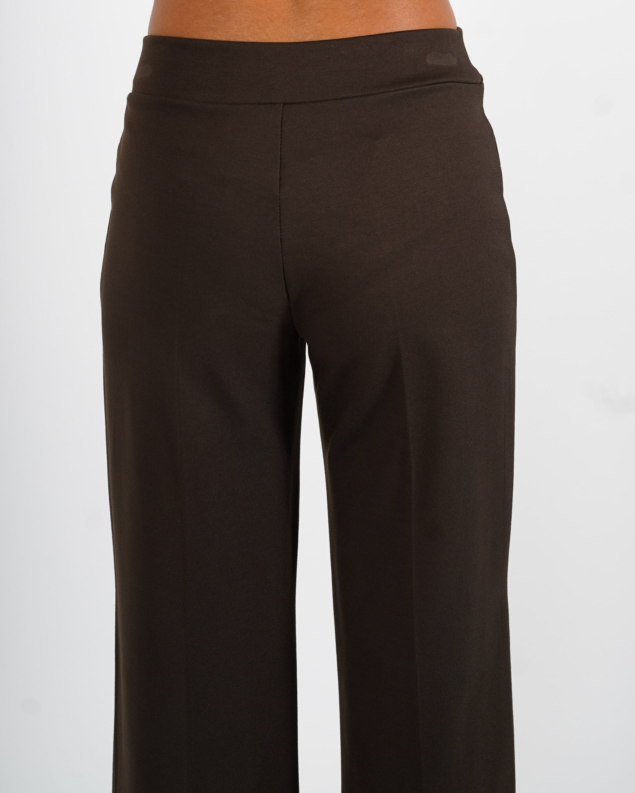 Pantaloni cropped in tessuto diagonale - Durango
