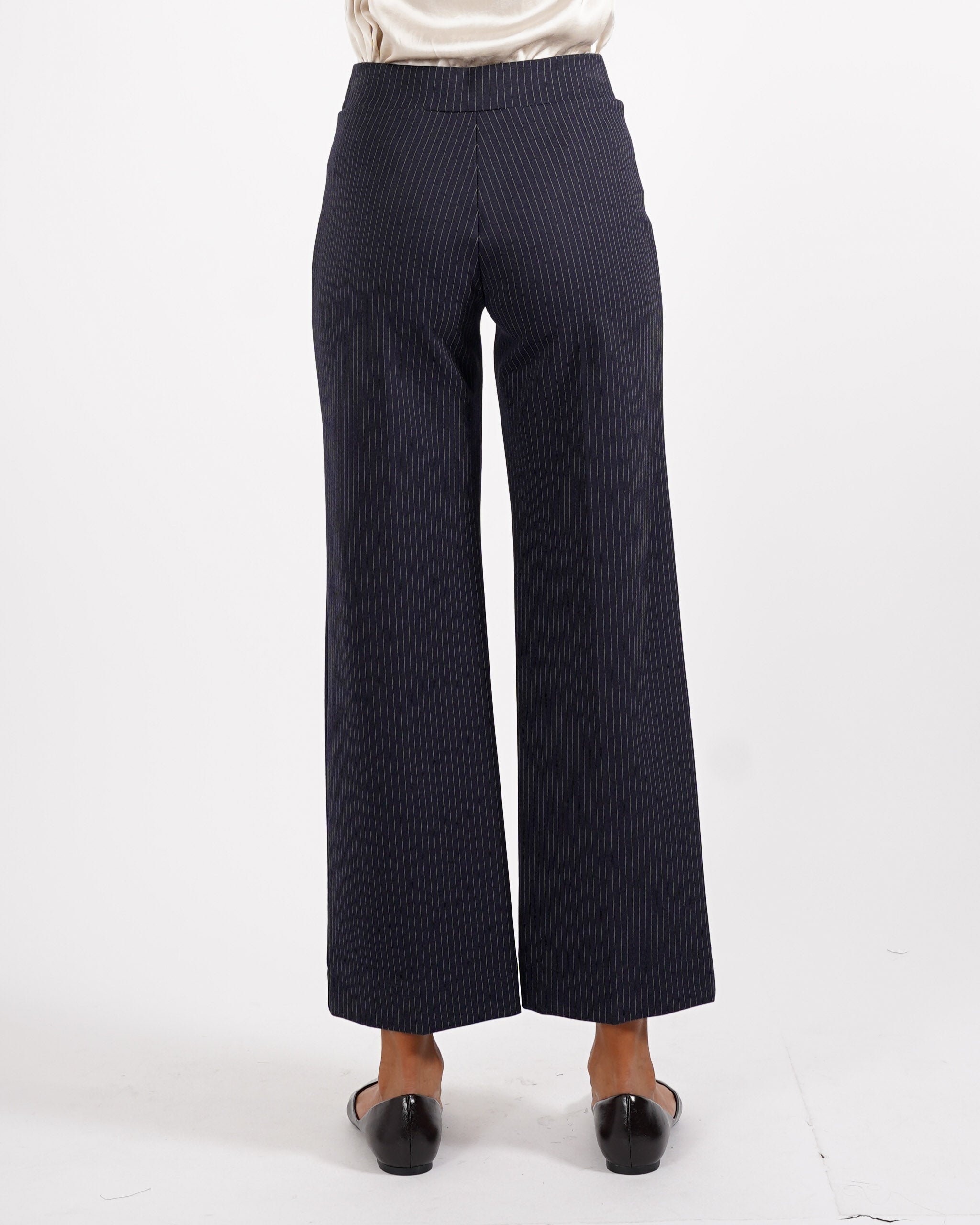 Pantaloni cropped in punto stoffa gessati - Durango
