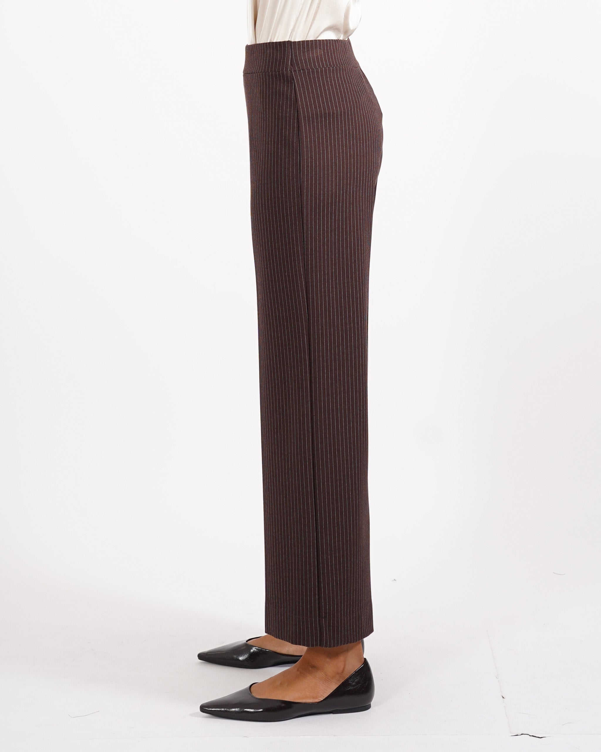 Pantaloni cropped in punto stoffa gessati - Durango