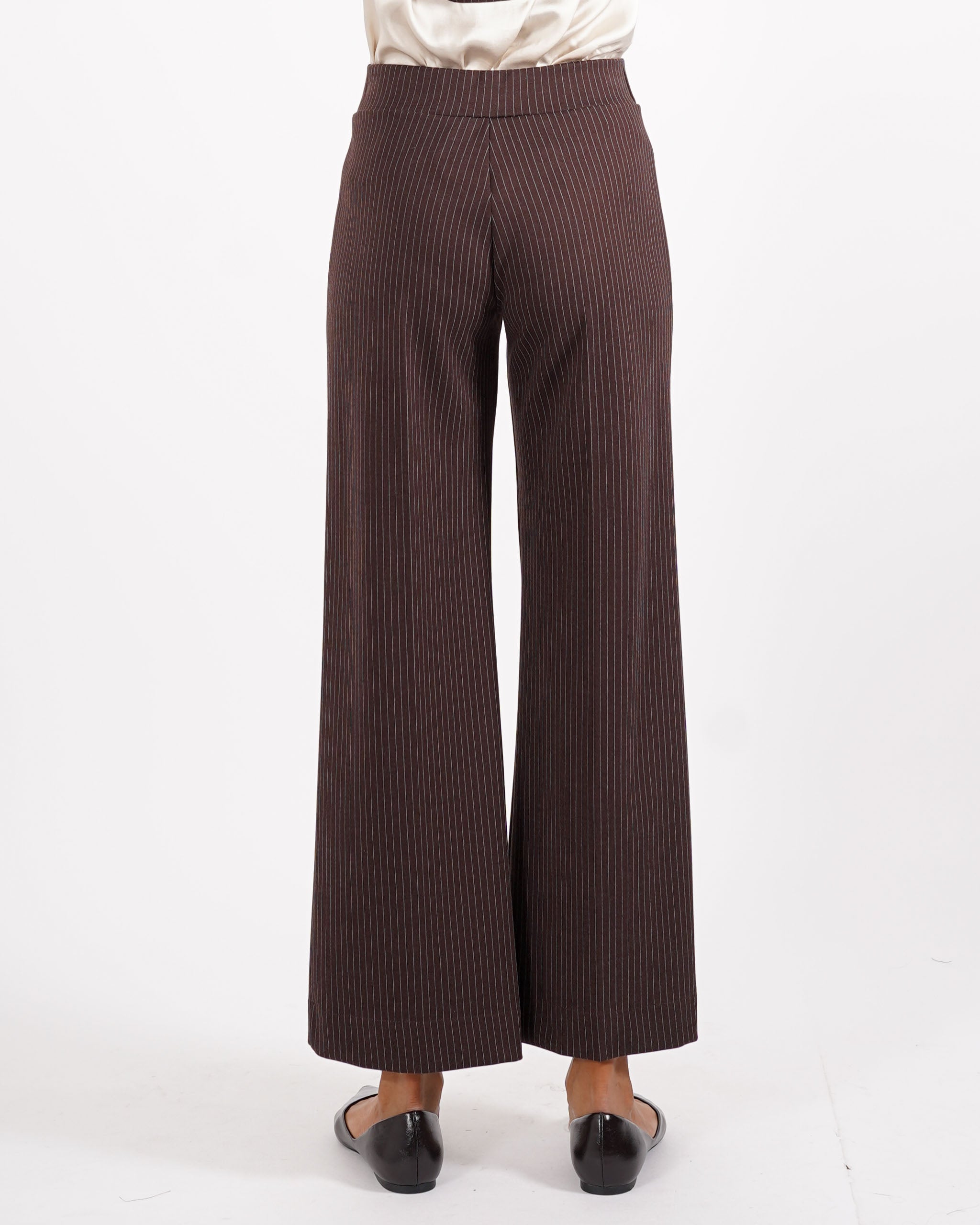 Pantaloni cropped in punto stoffa gessati - Durango