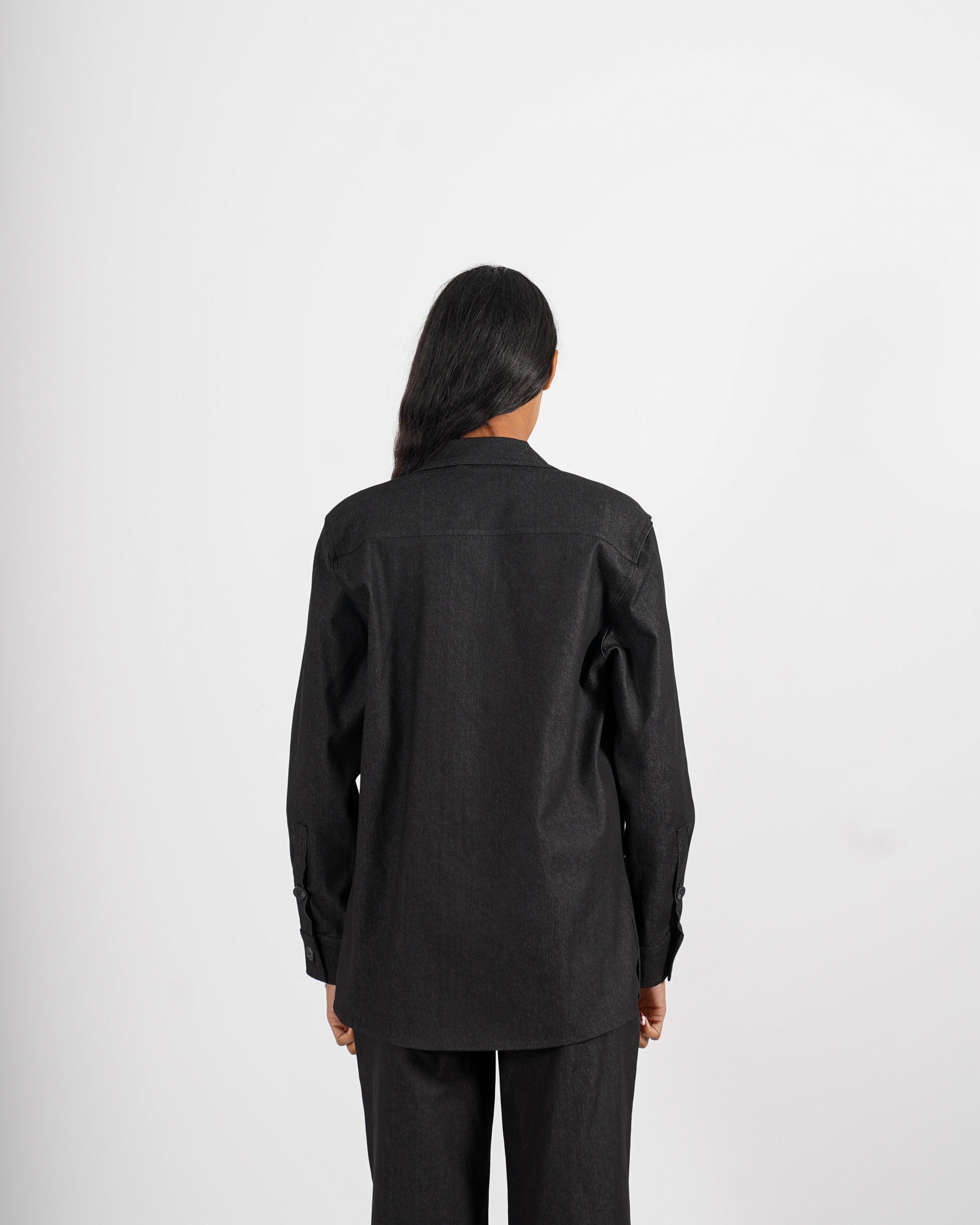 Giacca monopetto in denim stretch - Adorante