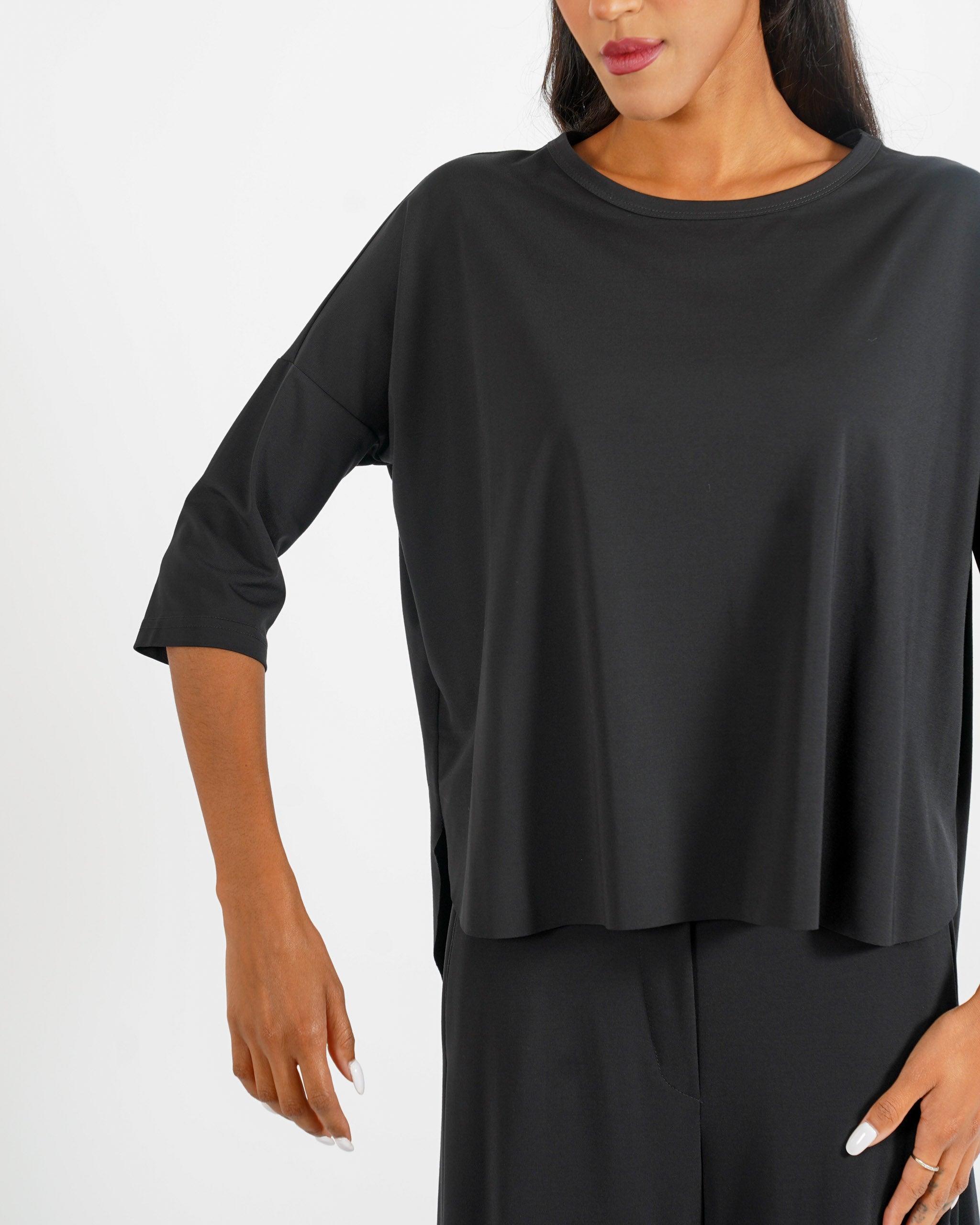 Blusa girocollo manica raglan - Odiosa