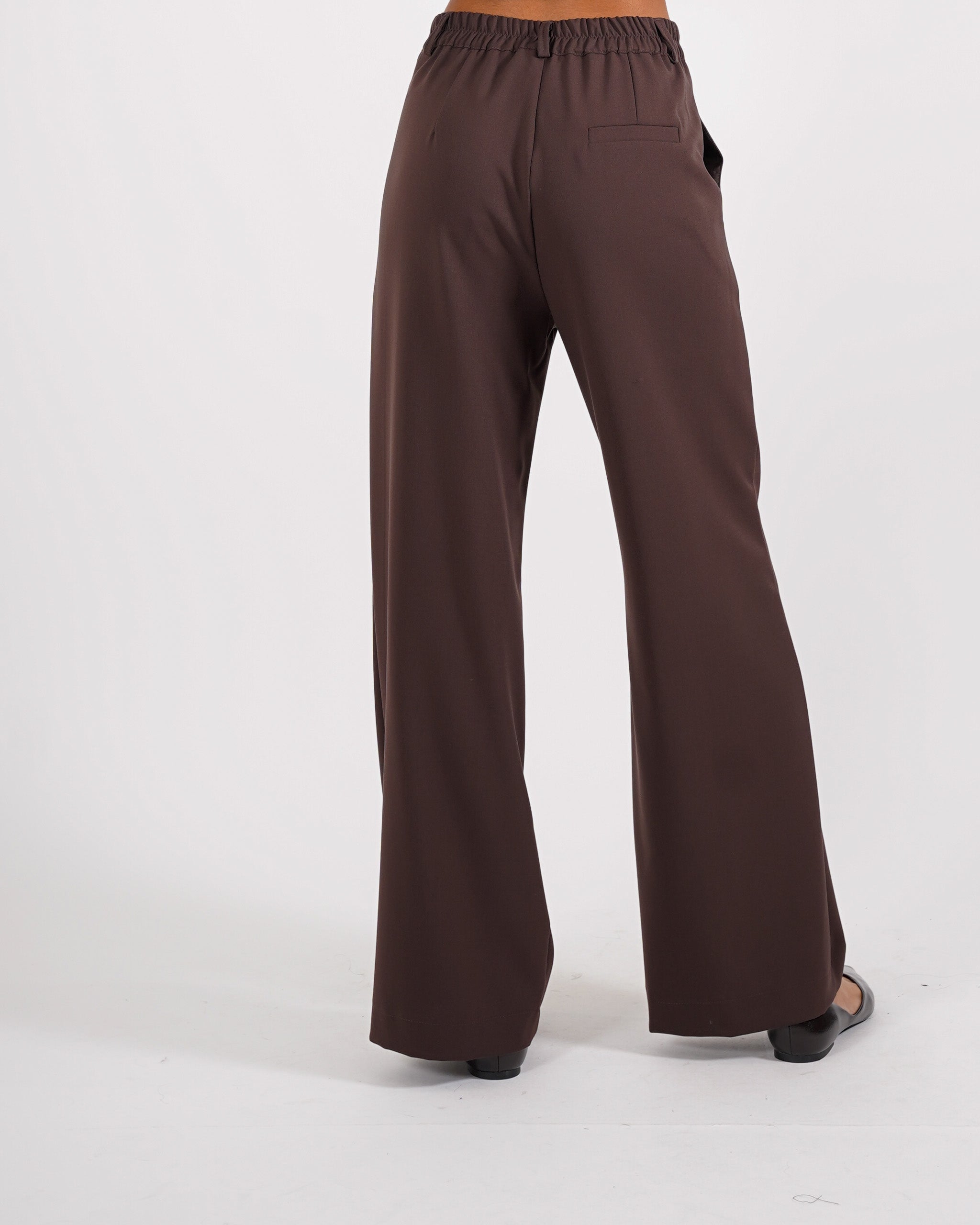 Pantaloni gamba larga in eco fibra - Affettuosa