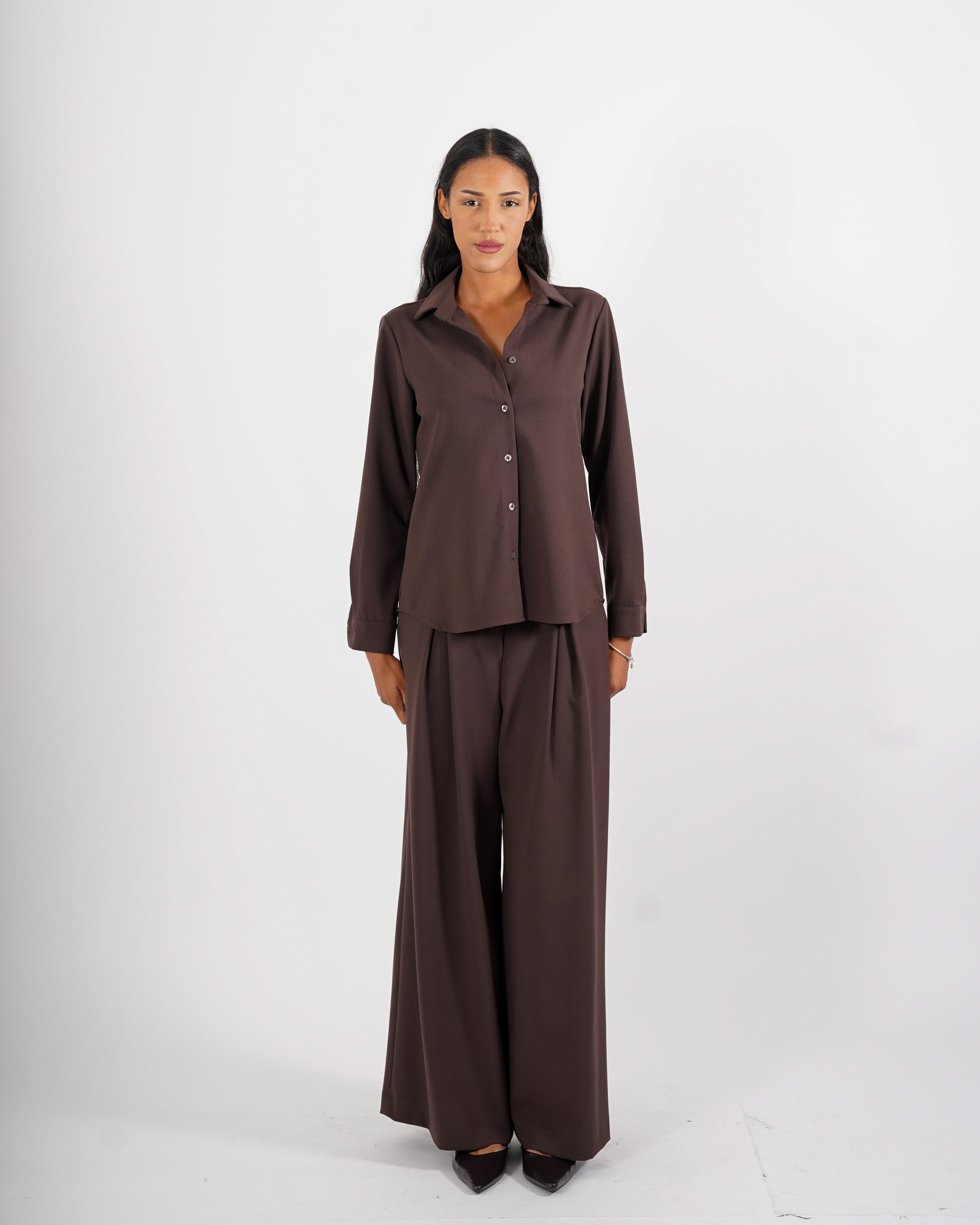 Camicia regular fit in ecofibra - Distinta