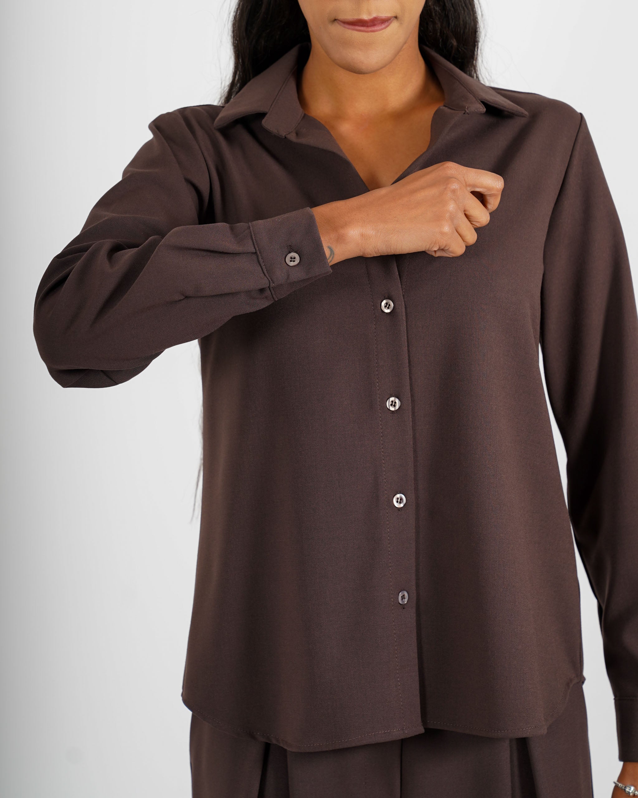 Camicia regular fit in ecofibra - Distinta