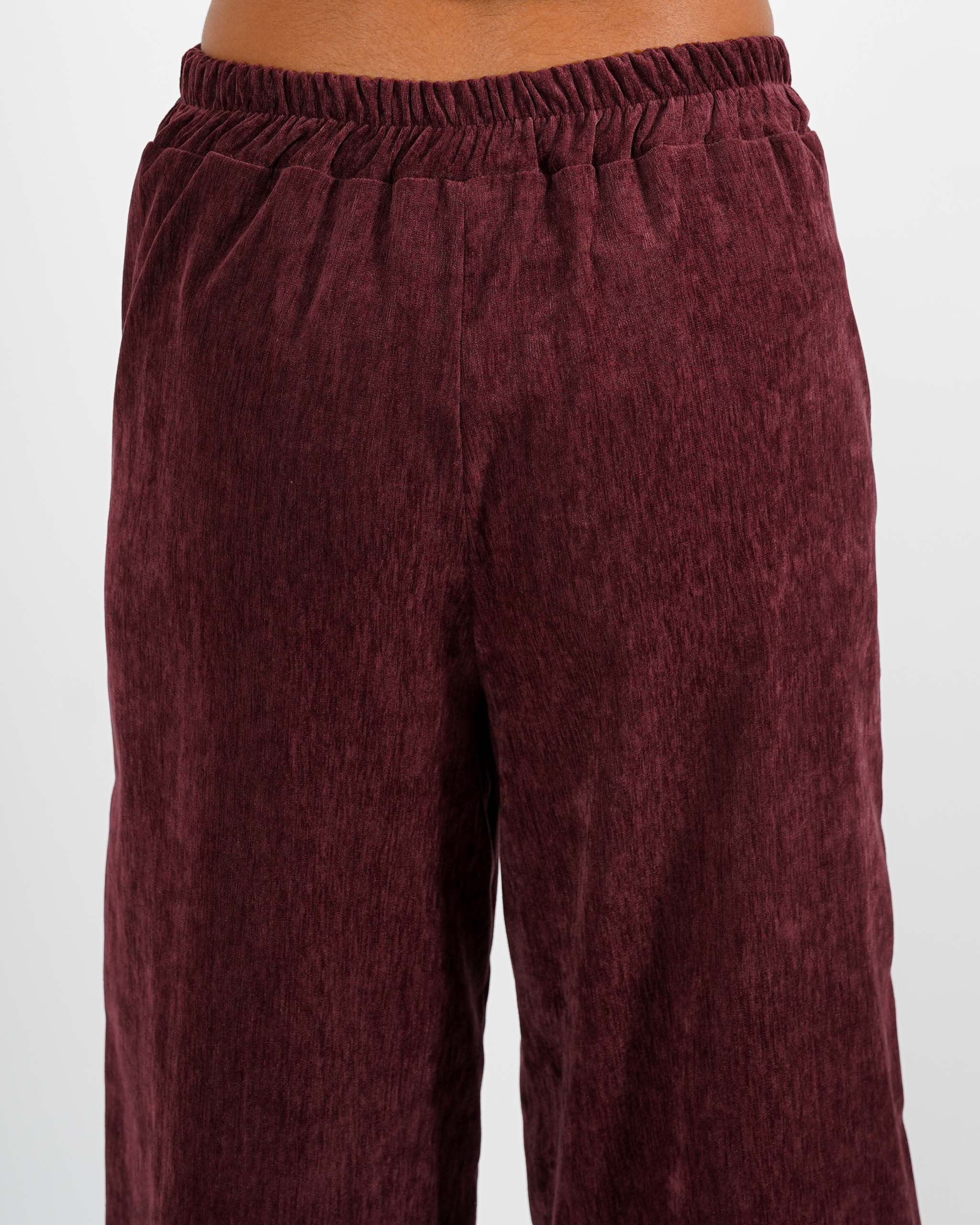 Pantaloni palazzo in mano velluto - Gubbio