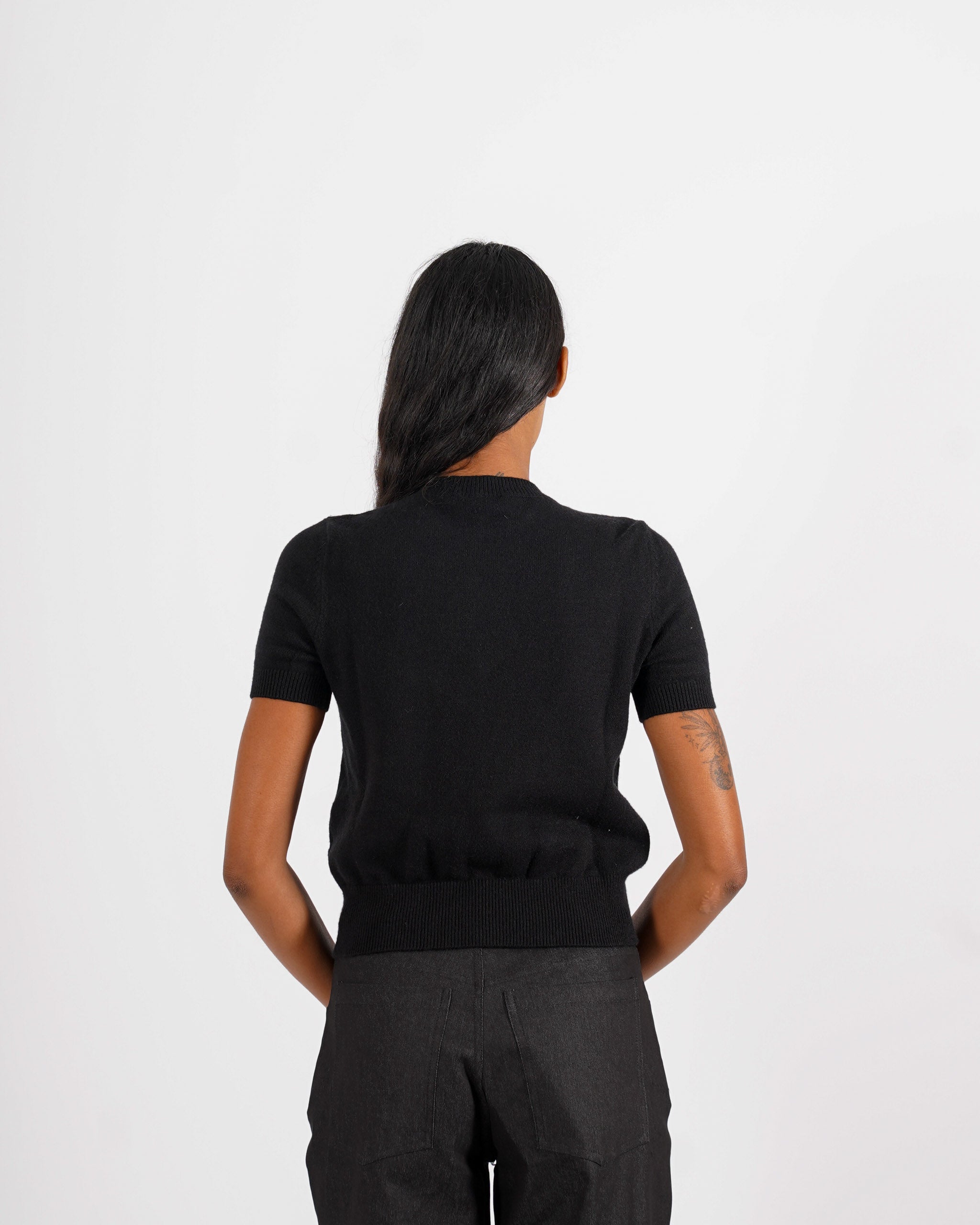Maglia girocollo con applicazioni di strass - Orlanda