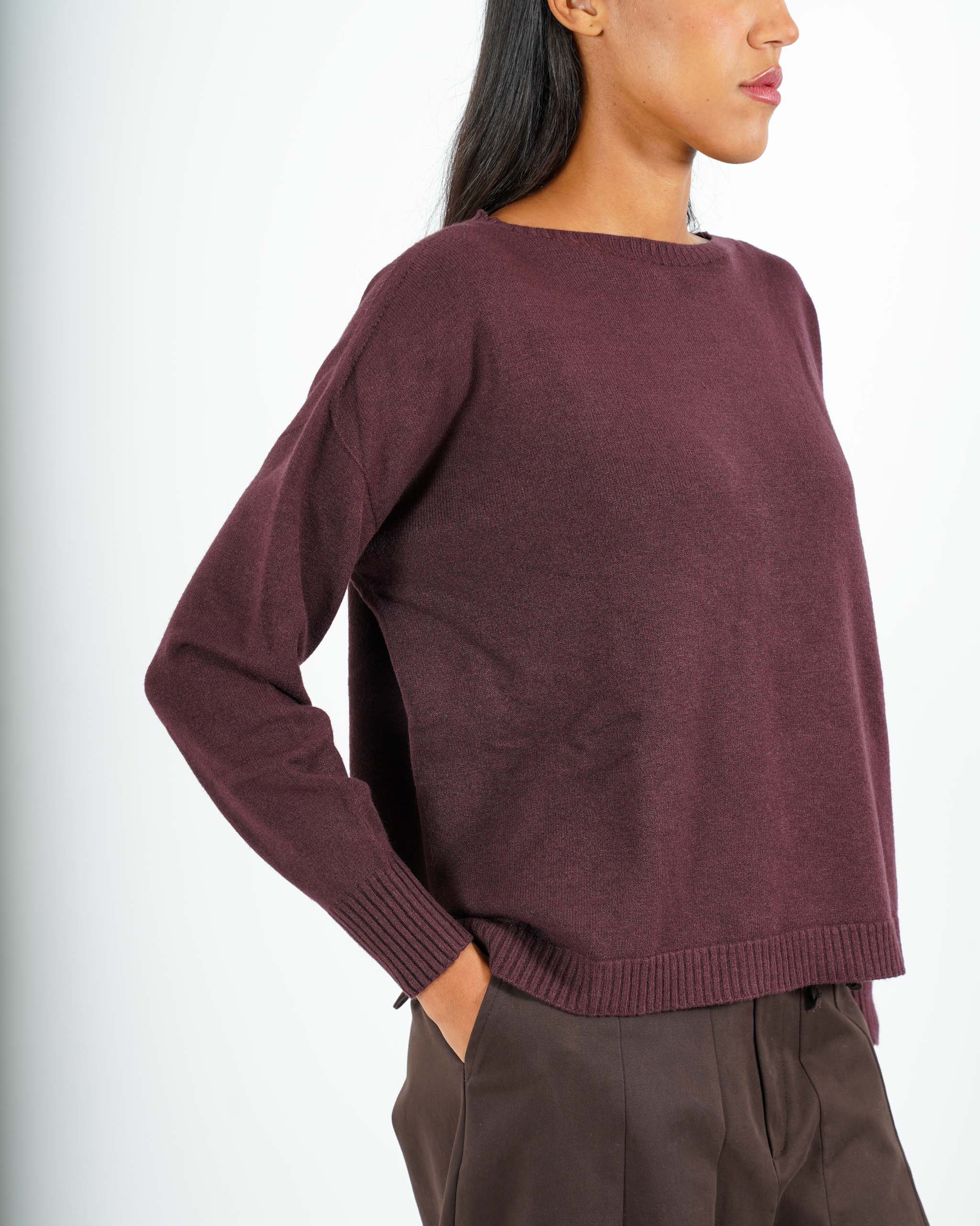 Maglia girocollo in mano lana- Nigeria