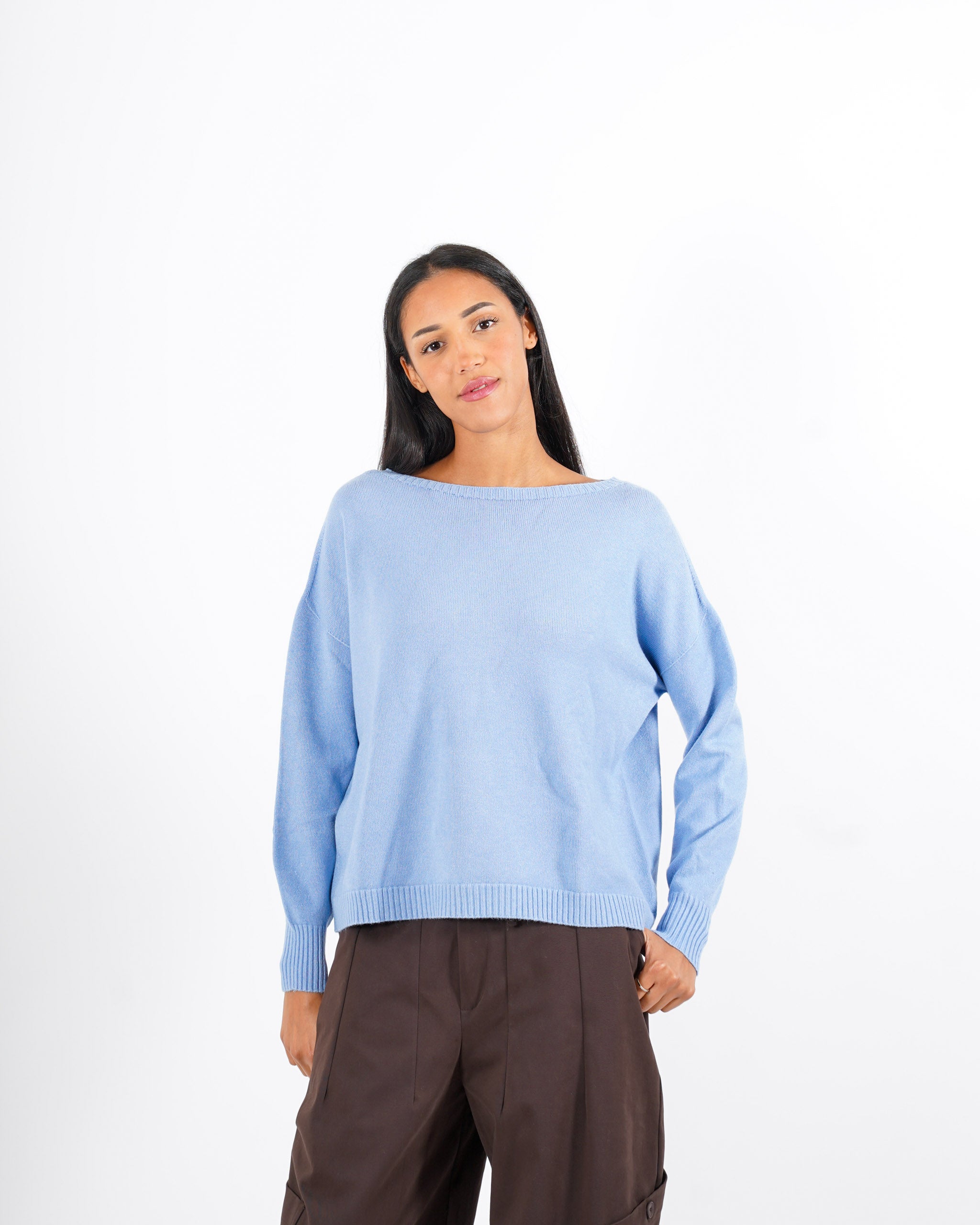 Maglia girocollo in mano lana- Nigeria