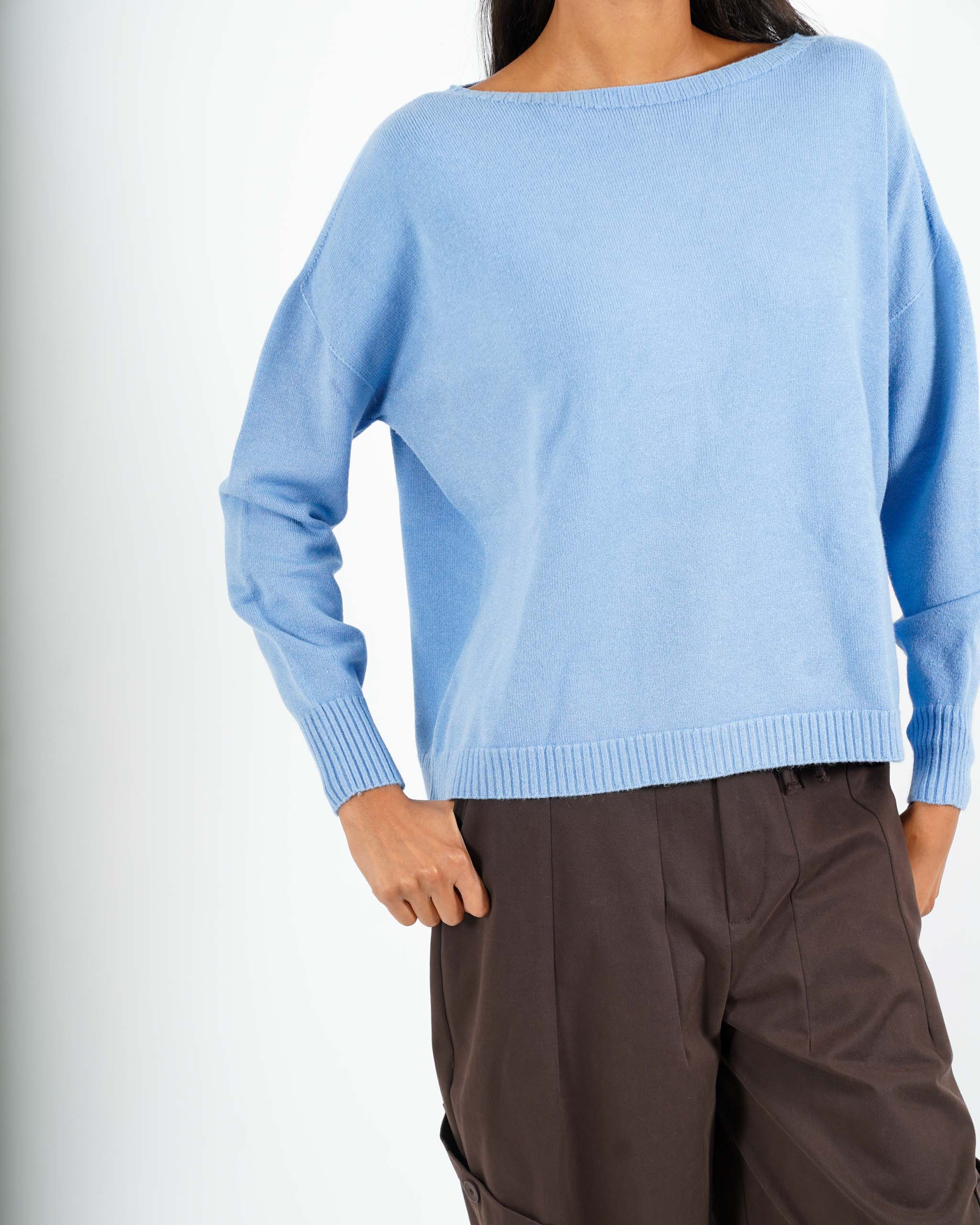 Maglia girocollo in mano lana- Nigeria