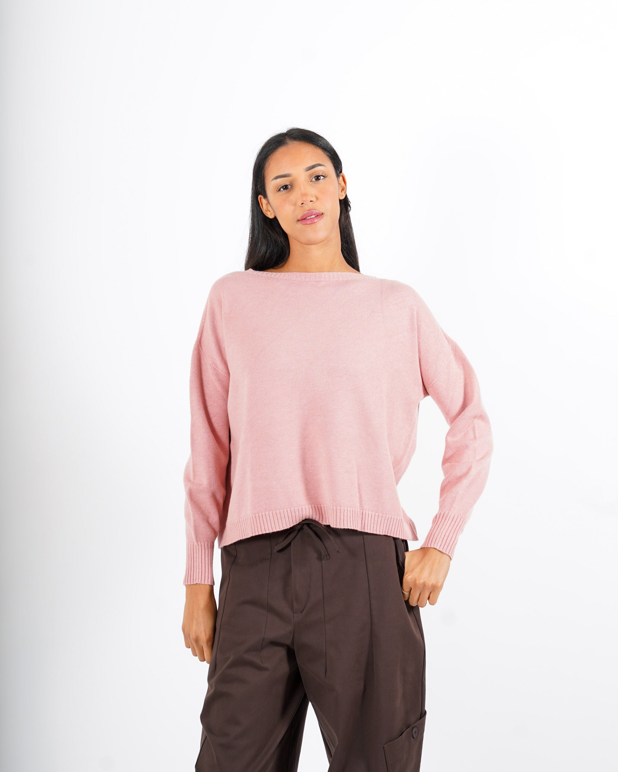 Maglia girocollo in mano lana- Nigeria