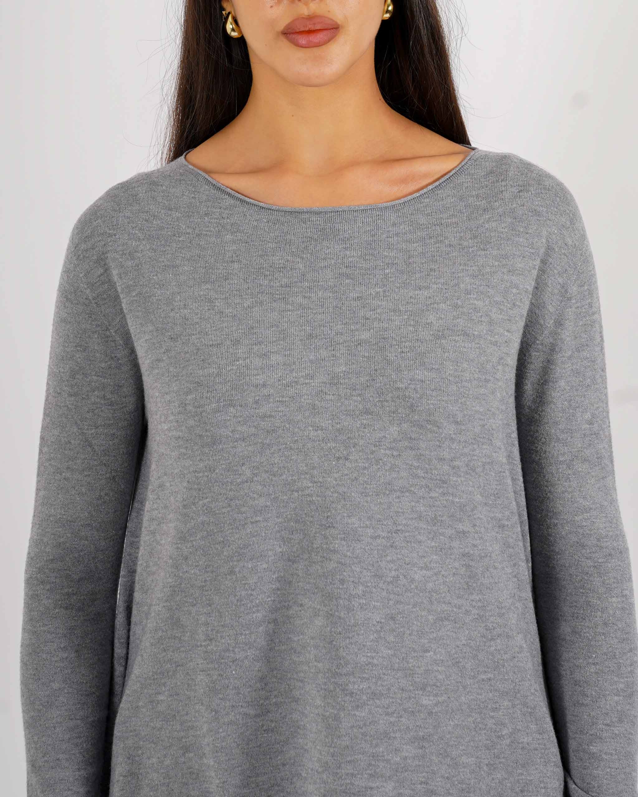 Maglia girocollo minimal con spacchi laterali - Austria