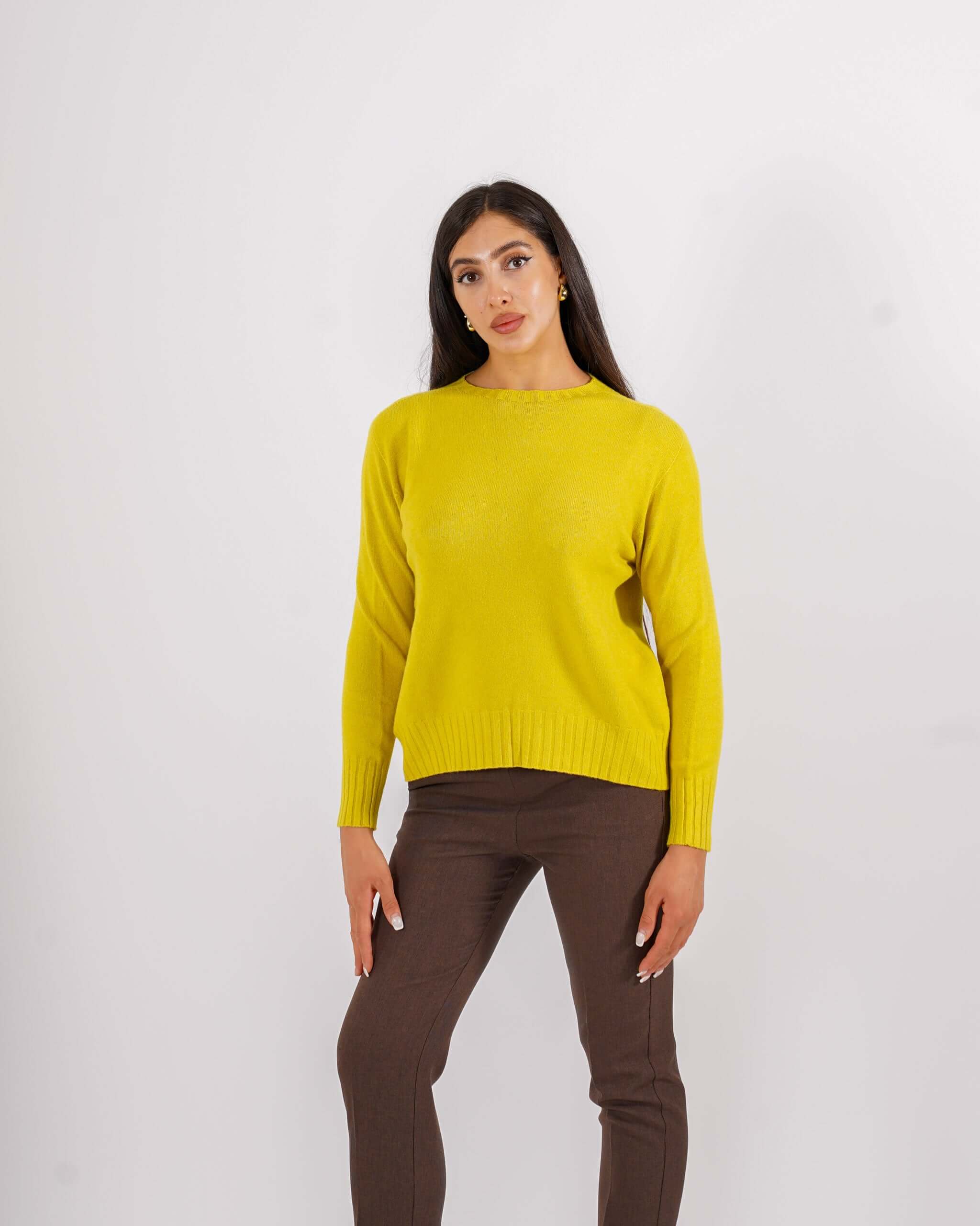 Maglia girocollo minimal con dettaglio sul retro – Biscia