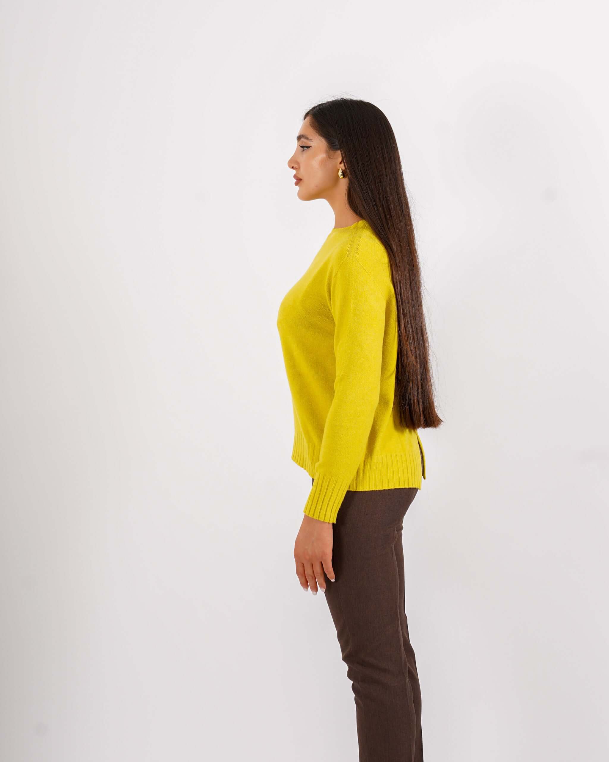 Maglia girocollo minimal con dettaglio sul retro – Biscia