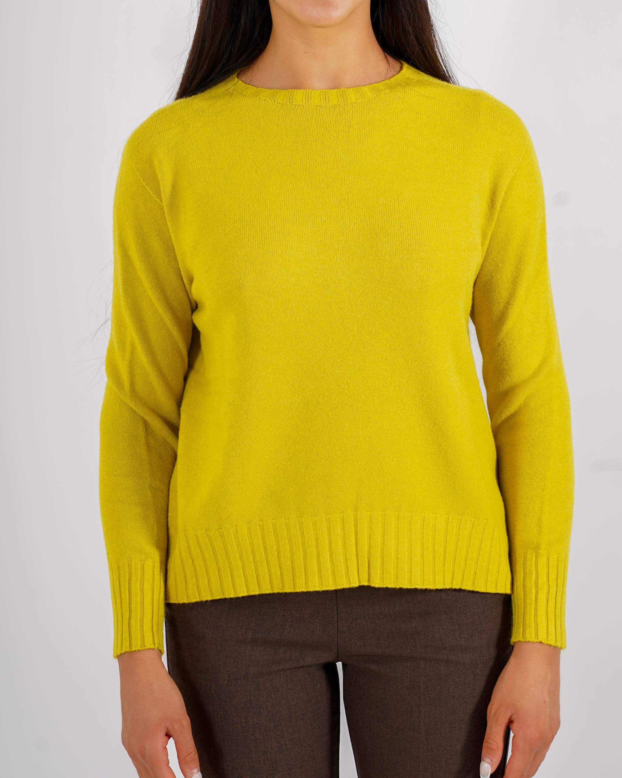 Maglia girocollo minimal con dettaglio sul retro – Biscia
