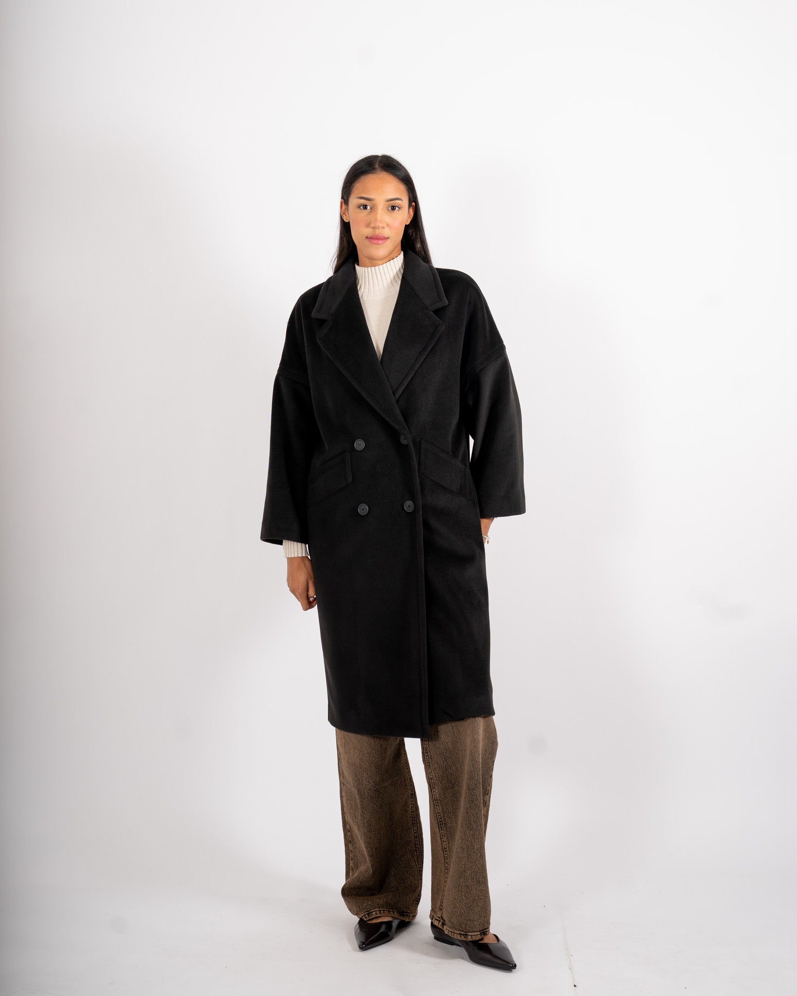 Cappotto lungo over doppio petto - Ballerina