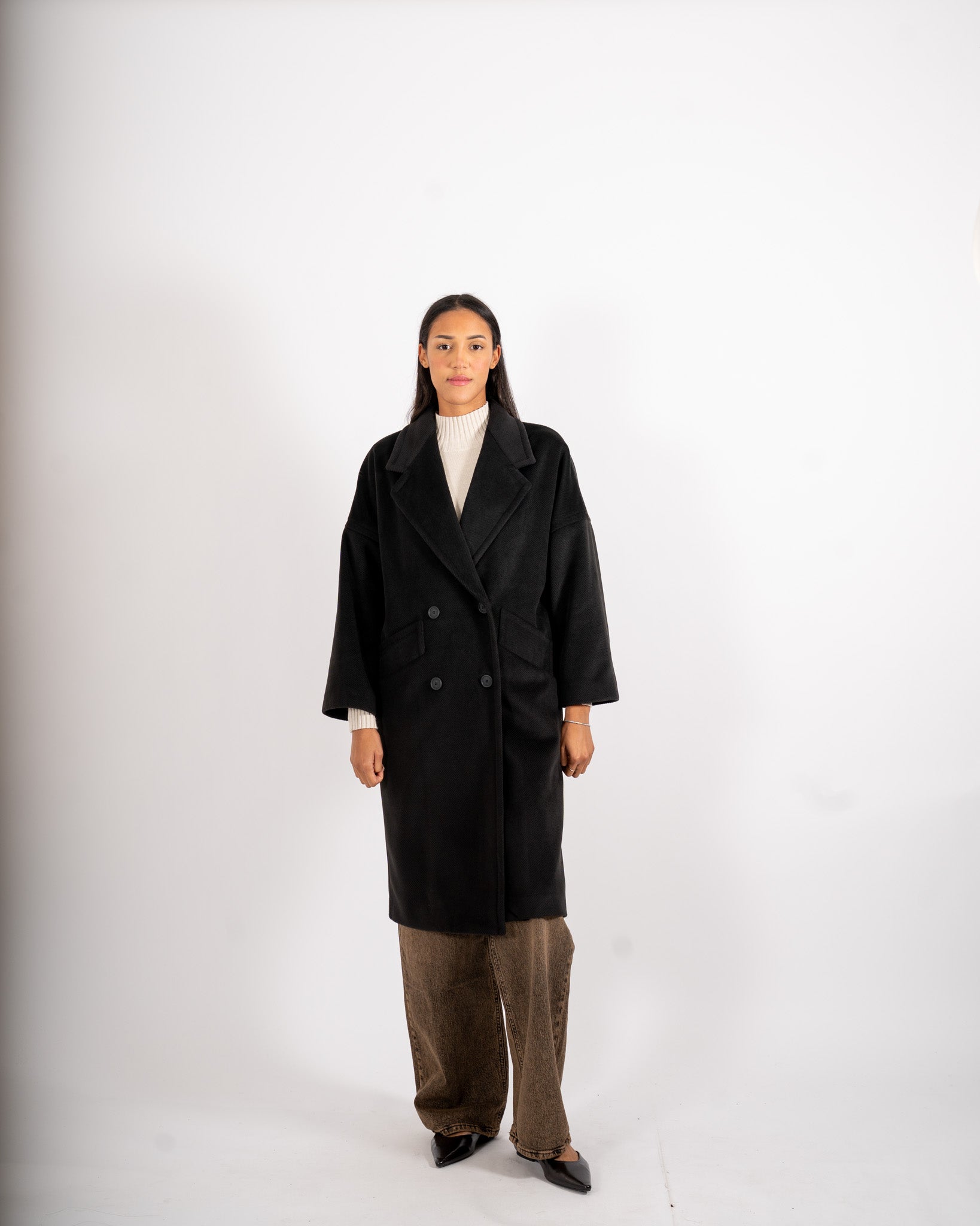 Cappotto lungo over doppio petto - Ballerina