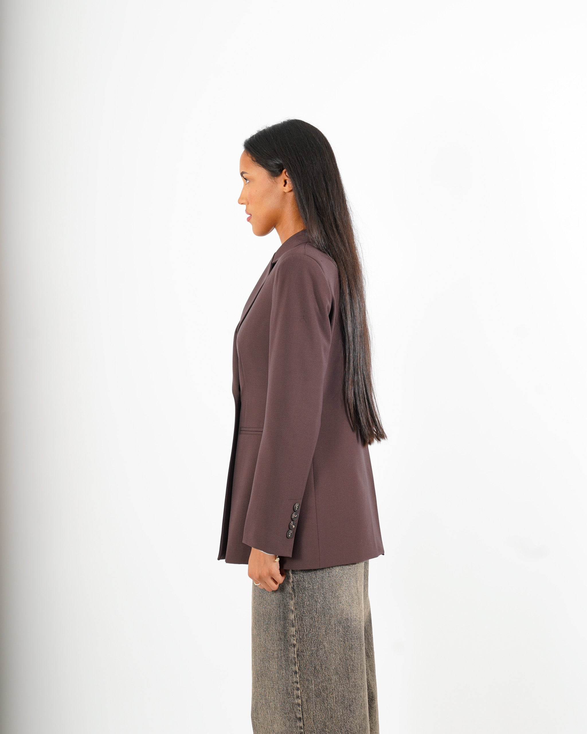 Giacca monopetto con bottone laterale - Lunatica