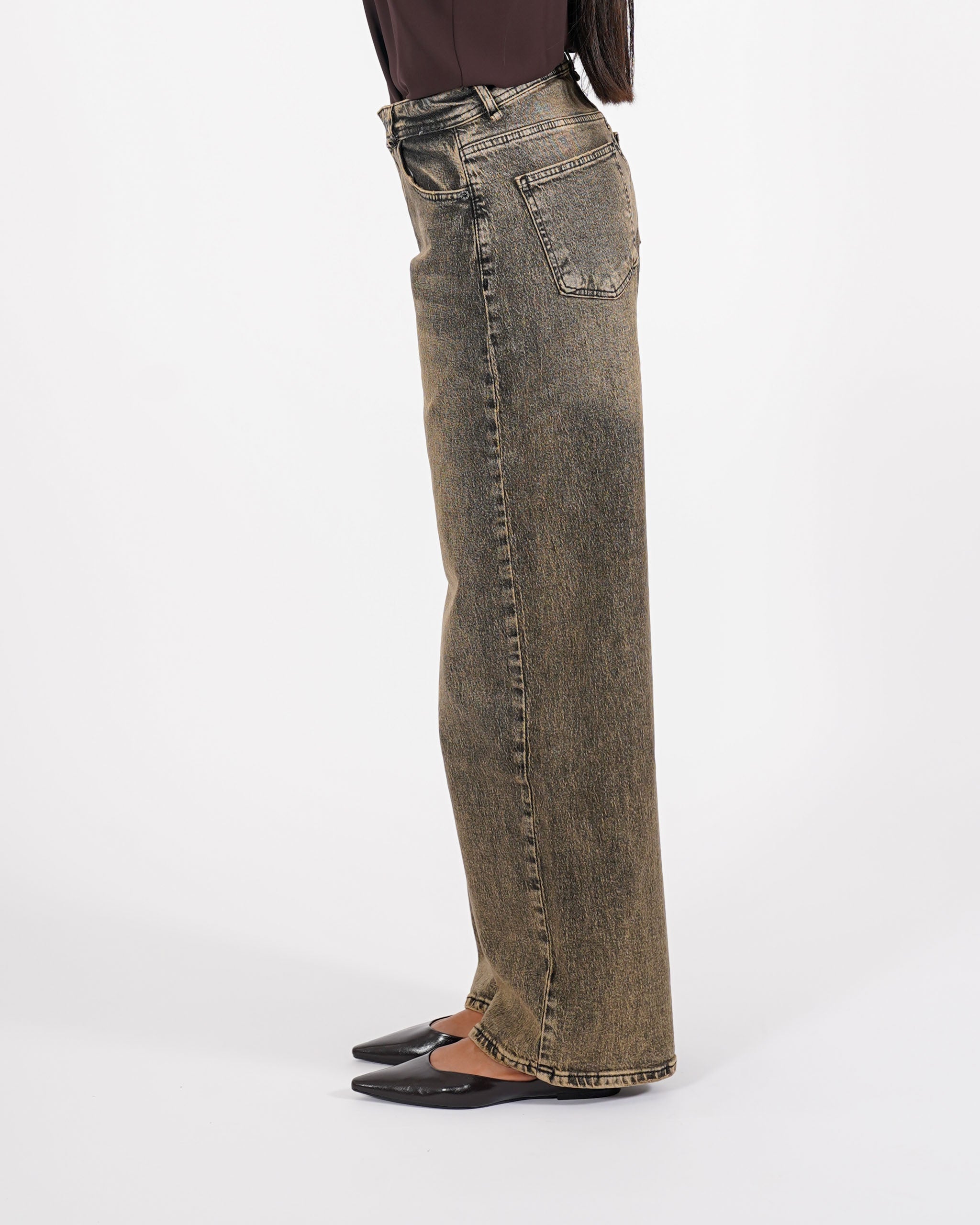 Jeans balloon fit in tela denim - Contenta