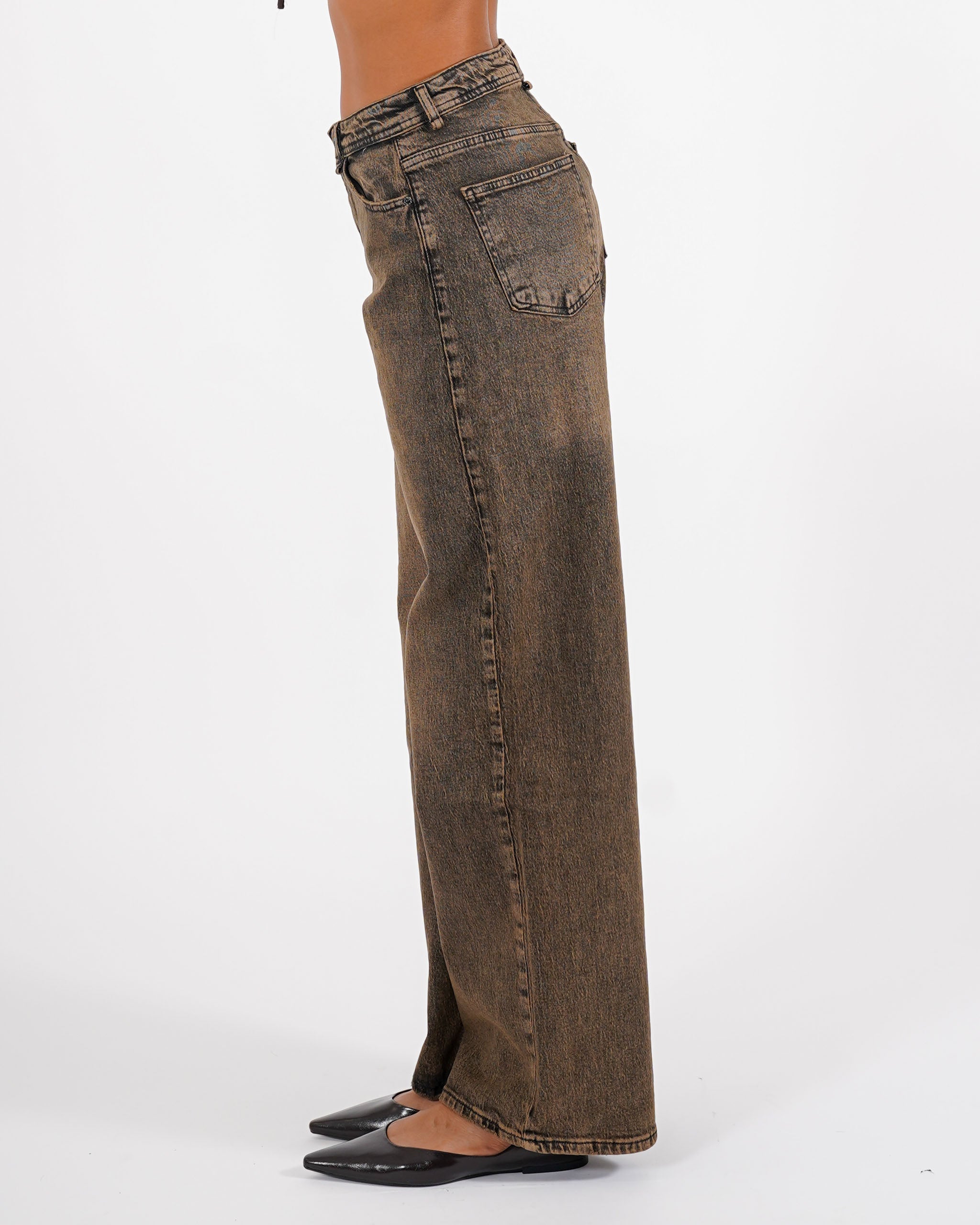 Jeans balloon fit in tela denim - Contenta