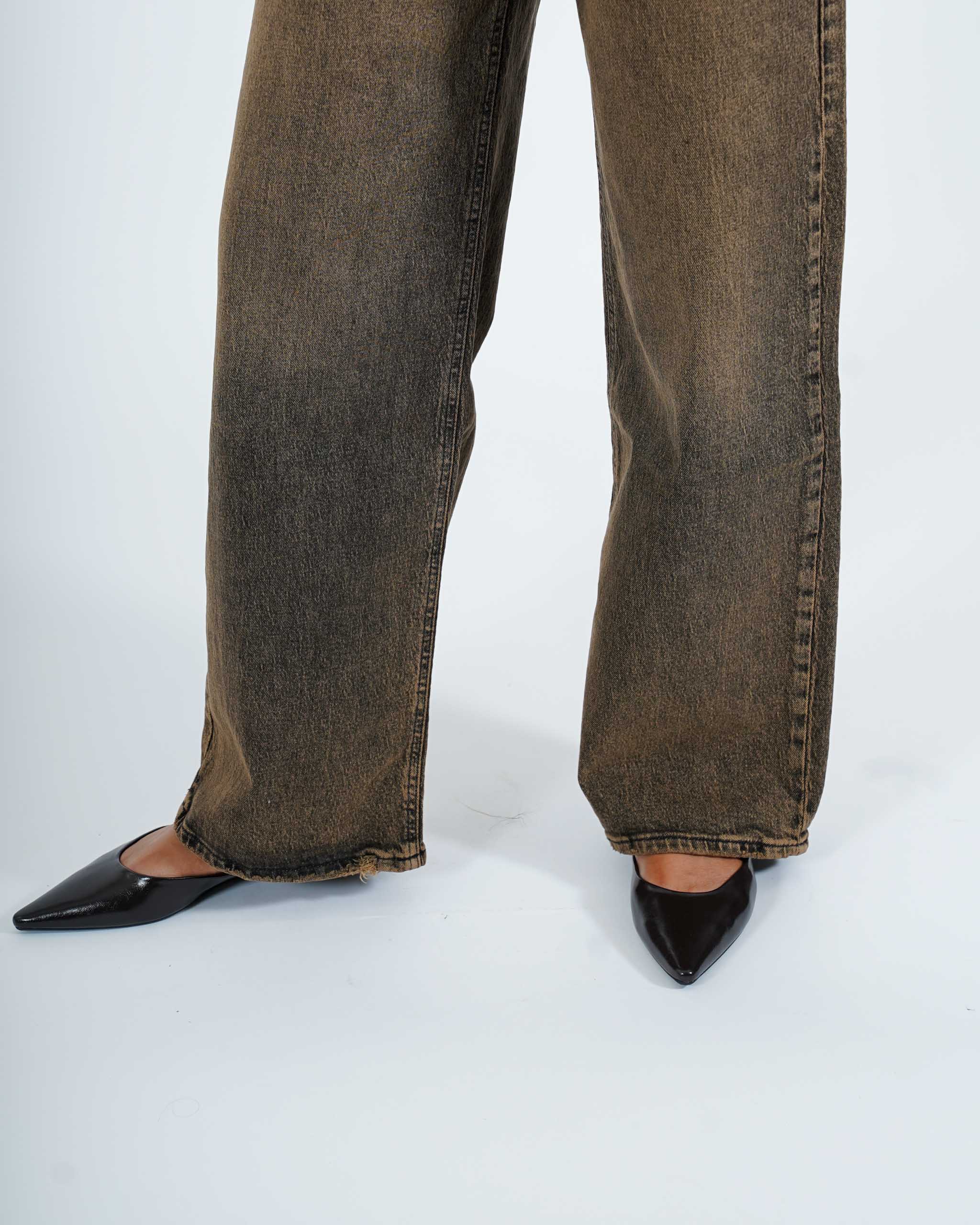 Jeans balloon fit in tela denim - Contenta
