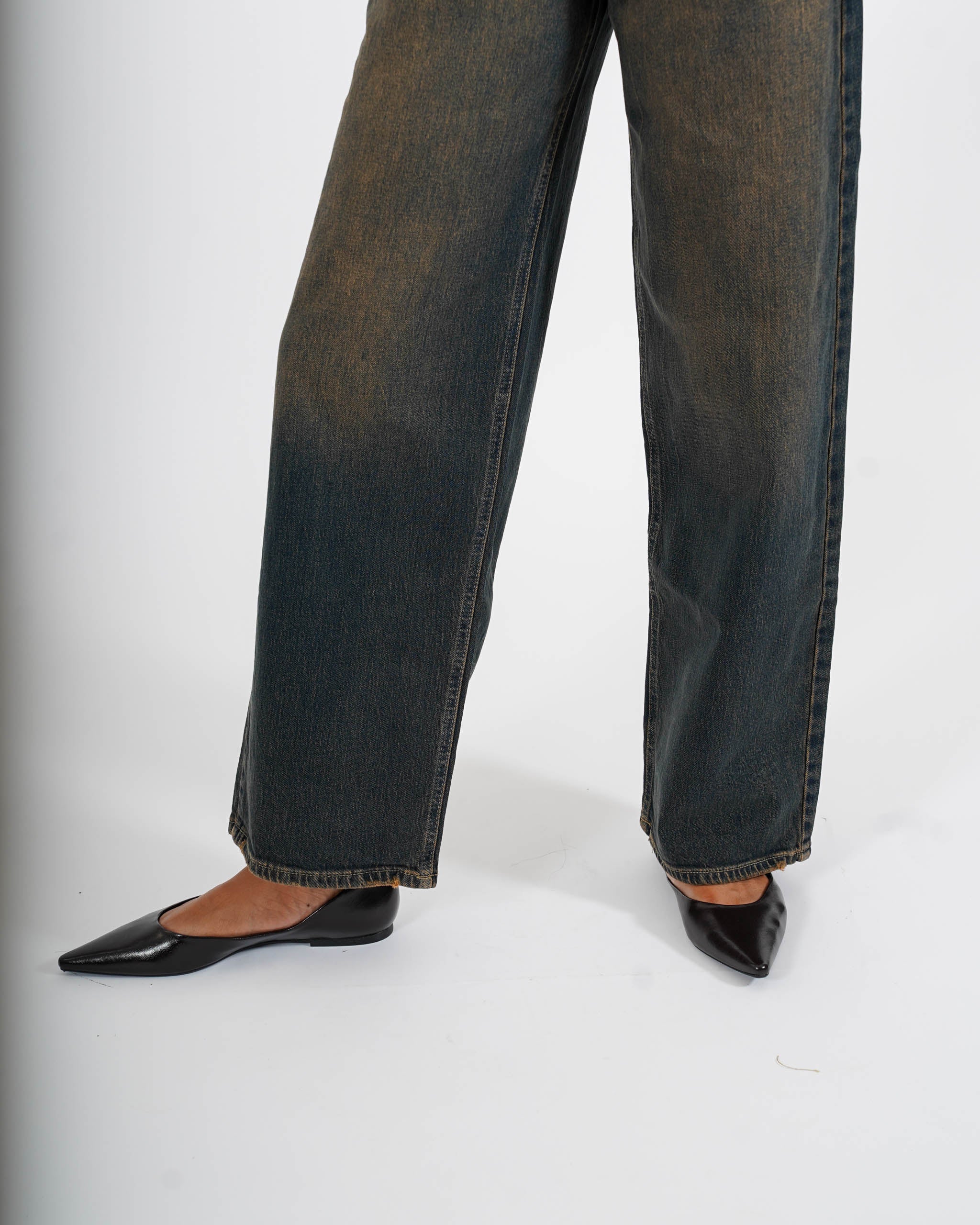 Jeans balloon fit in tela denim - Contenta