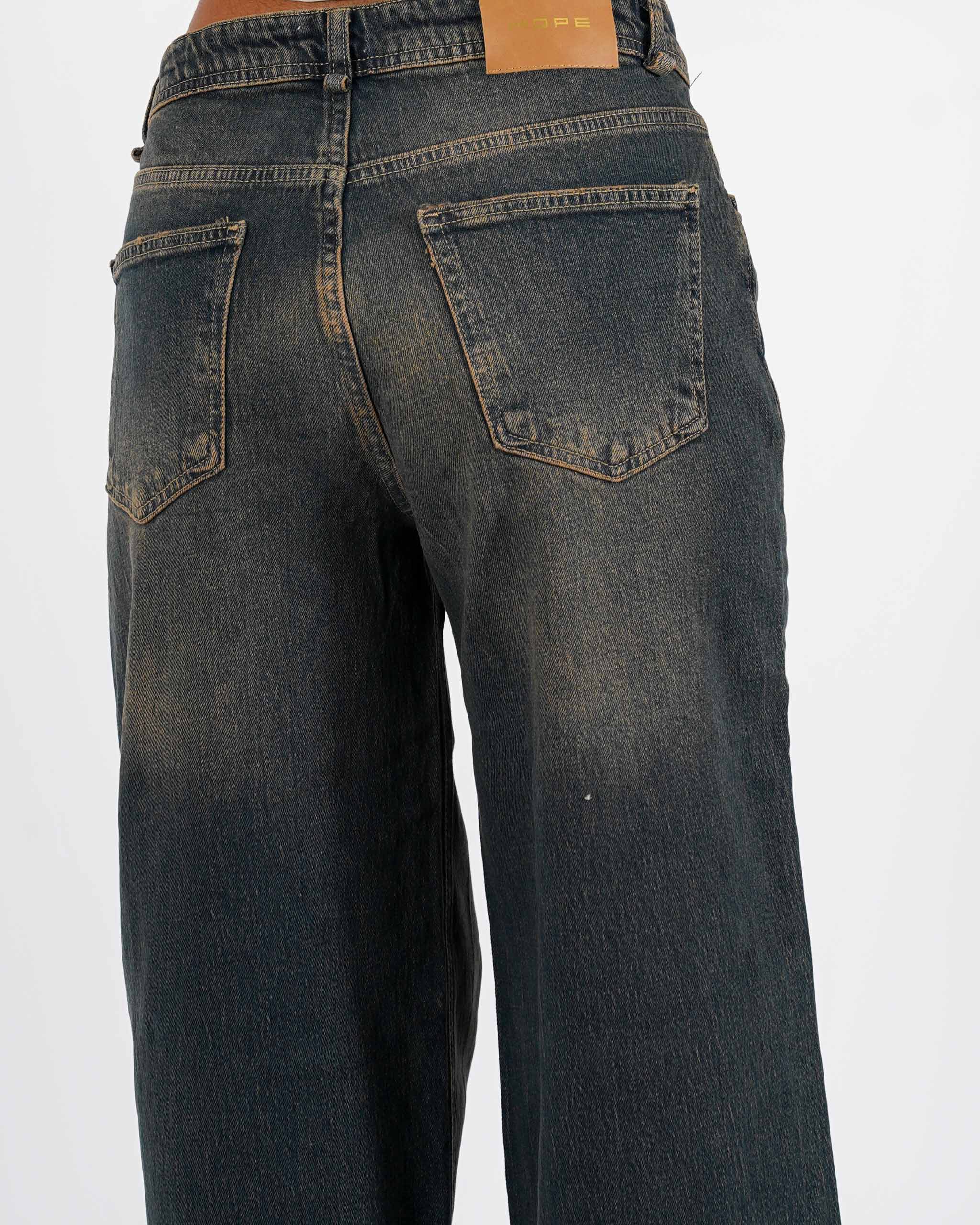 Jeans balloon fit in tela denim - Contenta